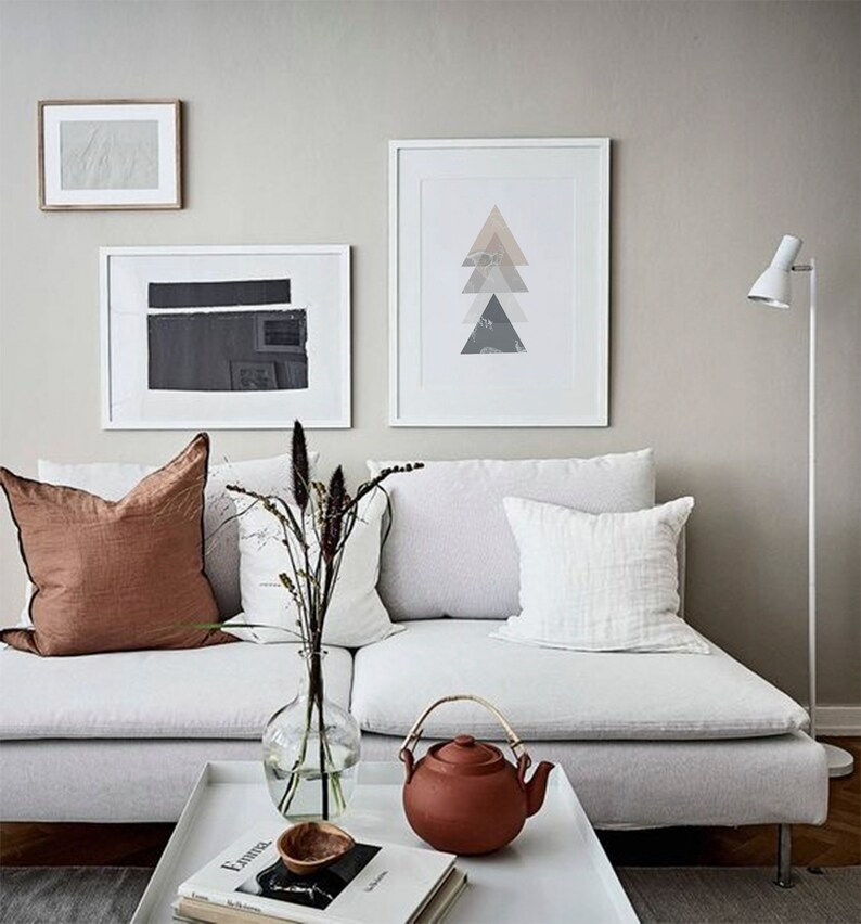 Wallpaper #_7g21pIBJvJKYCmEItw-202 Dark Triangles Art Print Minimalism Geometric Print Etsy