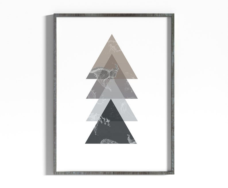 Wallpaper #_7g21pIBJvJKYCmEItw-106 Dark Triangles Art Print Minimalism Geometric Print Printable Art