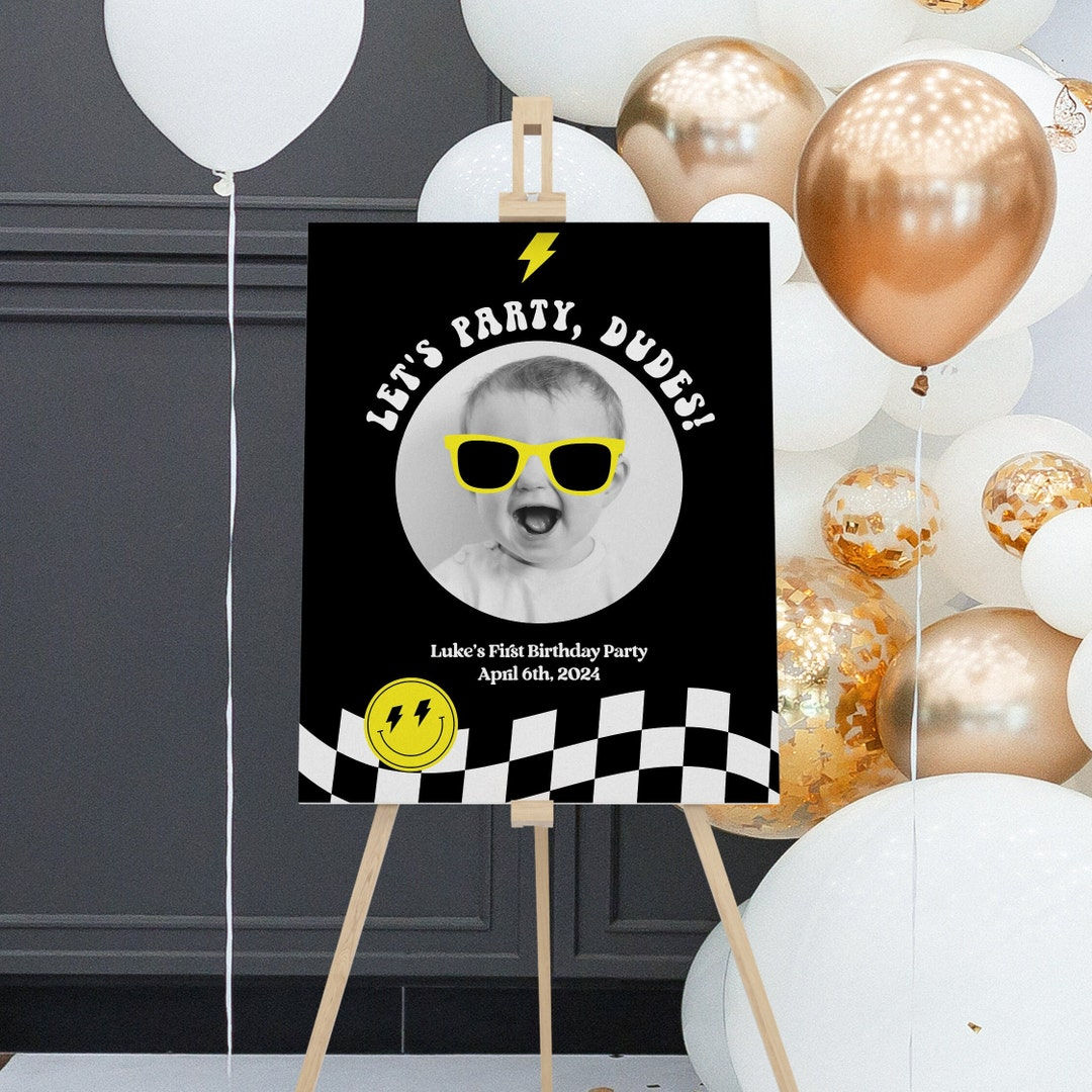 Wallpaper #PDHeNZMB5zzyi_yYylio73 One Happy Dude Birthday Decorations Printable First Birthday Welcome