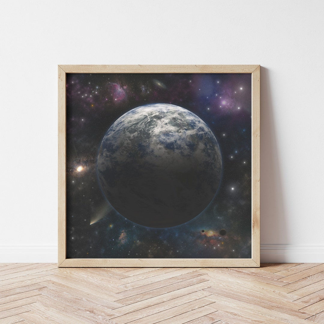 Wallpaper #KWf4-ZIBSpphPi3-E48Y259 Digital Download Sci Fi Planet Art Digital Wall Art Space Etsy