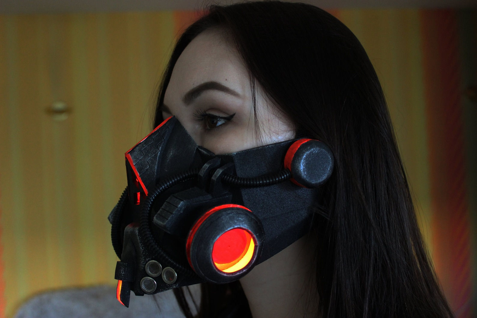 Wallpaper #SUArMZMBJhL2WPbazcVW90 Cyberpunk Face Mask Respirator Red Etsy