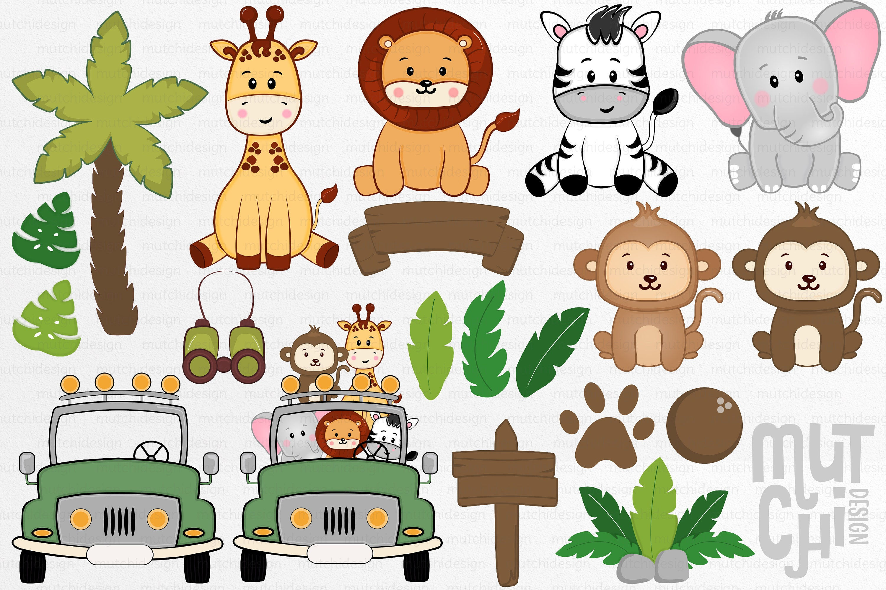 Wallpaper #03c4b Happy Jungle Safari Birthday Our Amhiraya Studio