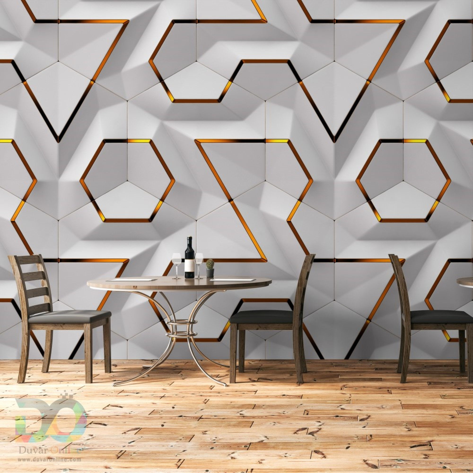 Wallpaper #f299d 3D Solid Gold Geometric Abstract Gray Triangle Background Grey Etsy