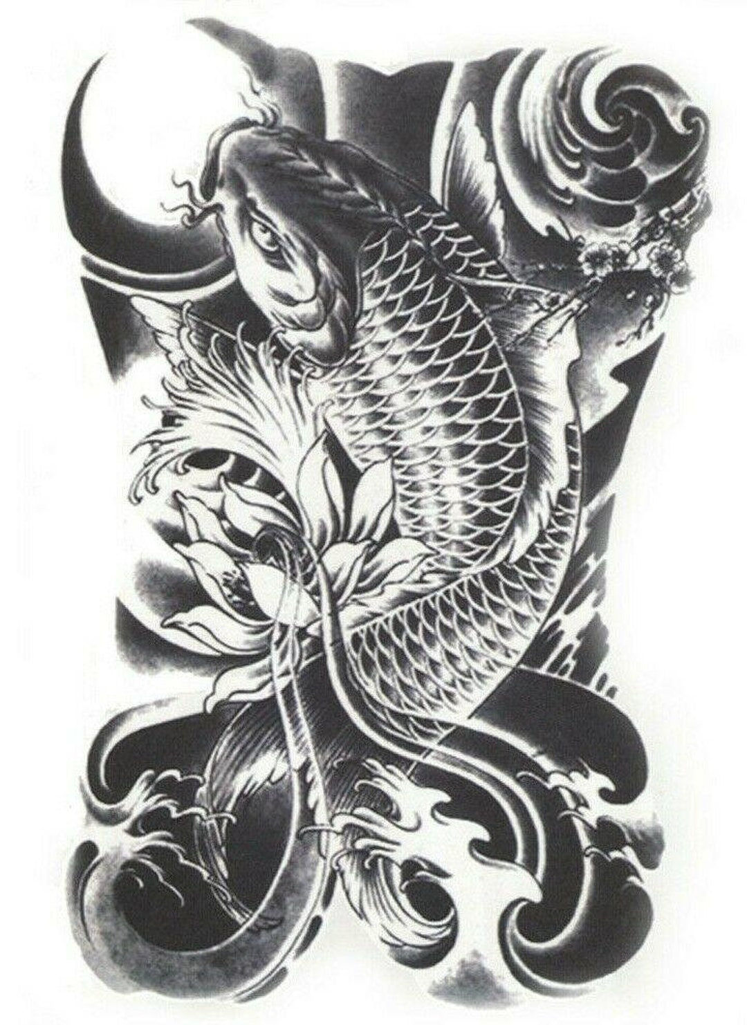 Wallpaper #5e6bc Black Yellow Koi Fish Fish Koi Tattoo Png and Vector with 5016 the