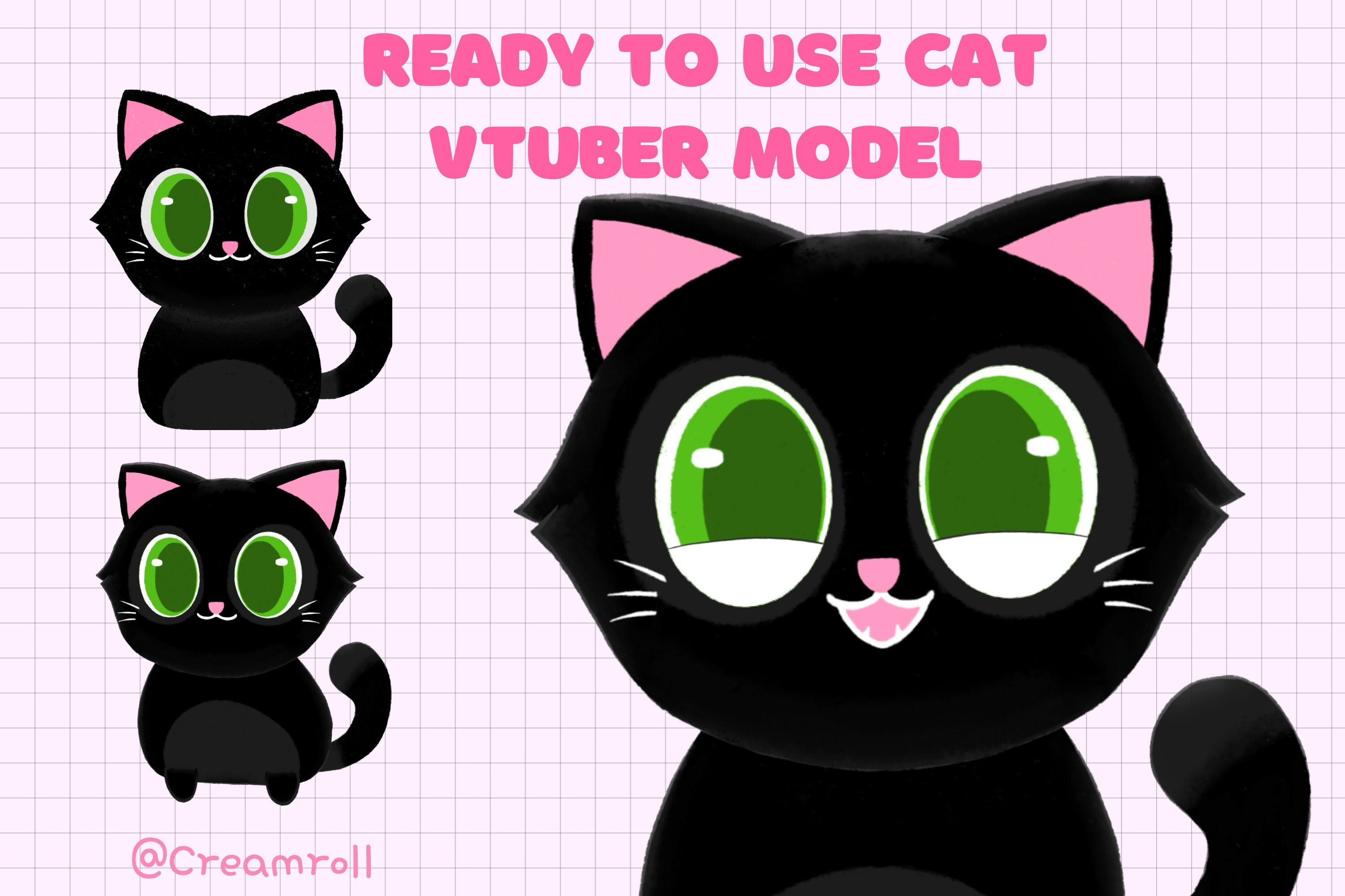 Wallpaper #82bd5 Customizable Cat Vtuber Model Multiple Cat Breeds Emotions Assets