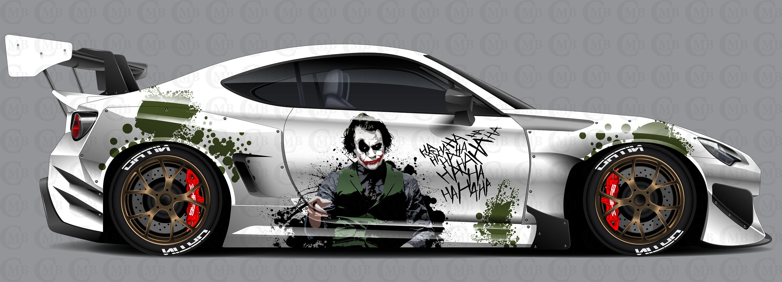 Wallpaper #_0C5MZMBJhL2WPbay8f537 Joker Car Wrap Car Livery Cast Vinyl Wrap Universal Size Car Wrap