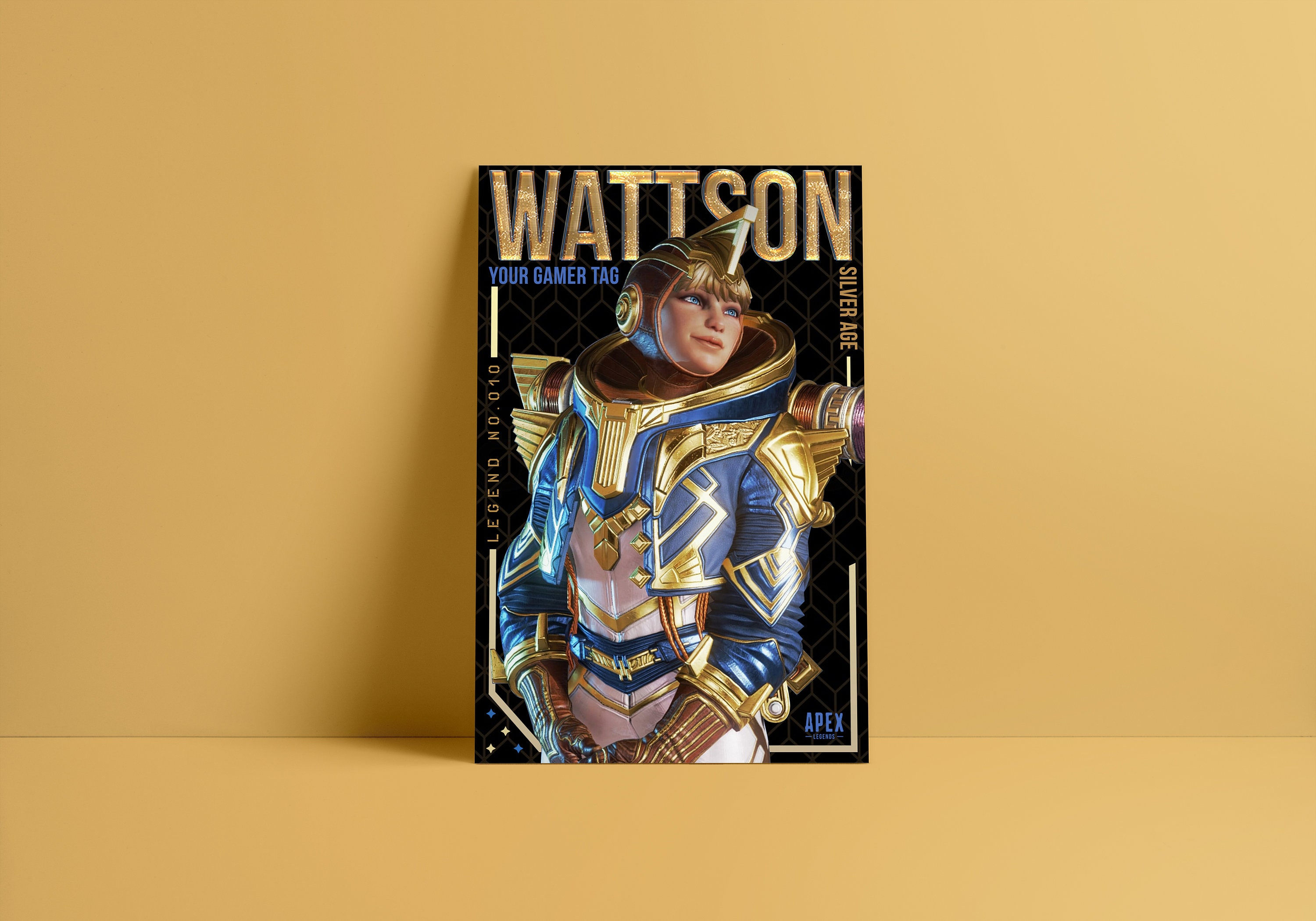 Wallpaper #m6VTOJMBVBiSkHCa1o1r403 Digital Apex Legends Custom Game Tag Wattson Silver Age 2 Etsy Australia