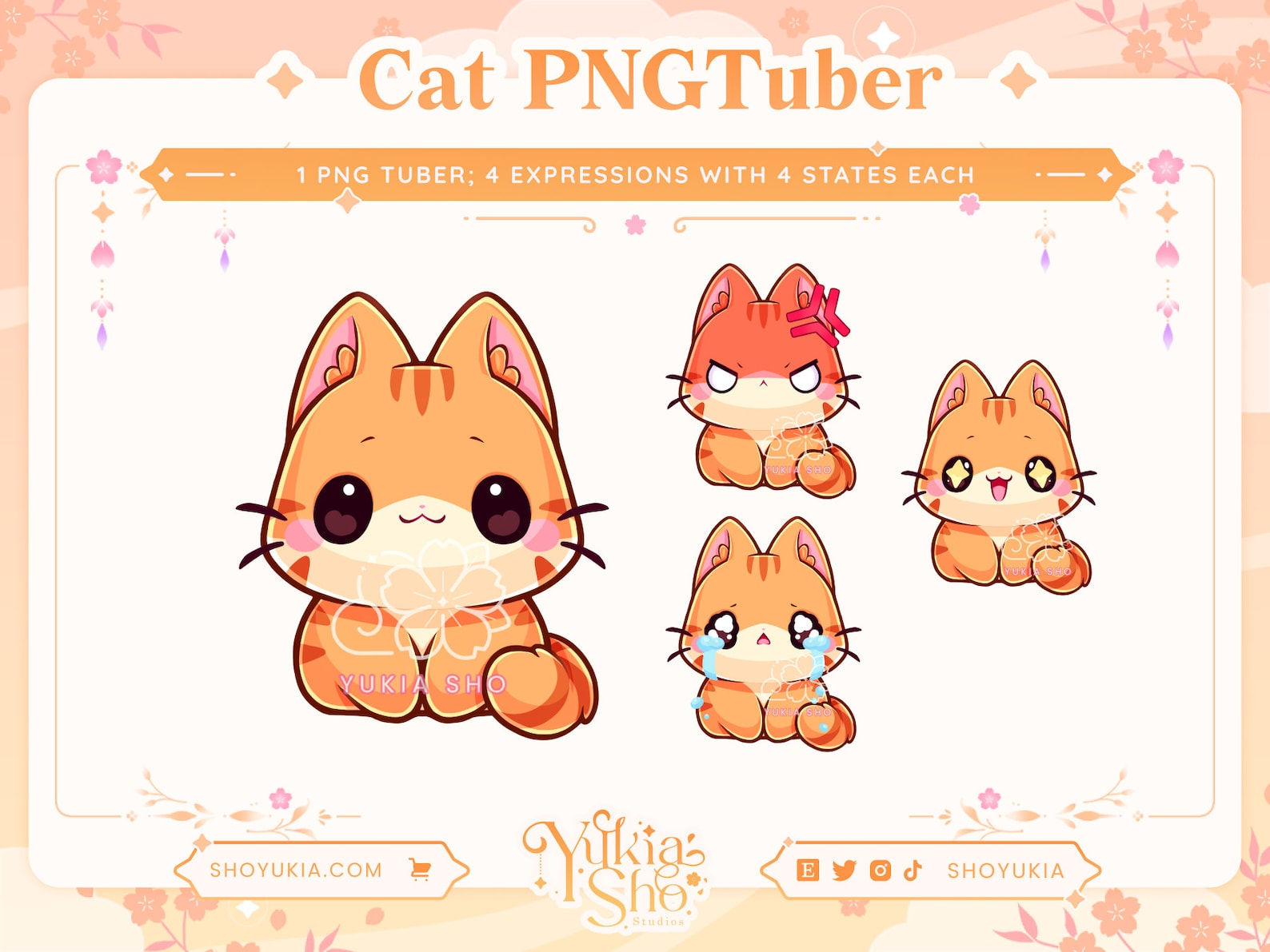 Wallpaper #82bd5 Customizable Cat Vtuber Model Multiple Cat Breeds Emotions Assets