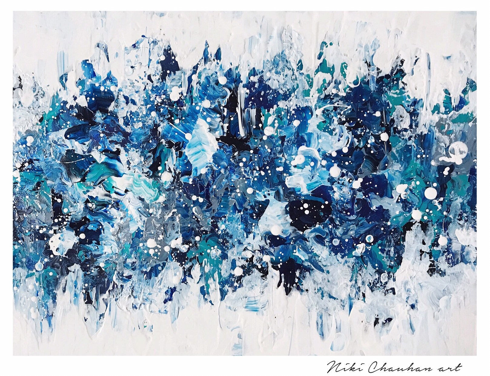 Wallpaper #4598c Original Painting Blue Abstract Art Abstract Blue Painting Etsy Uk