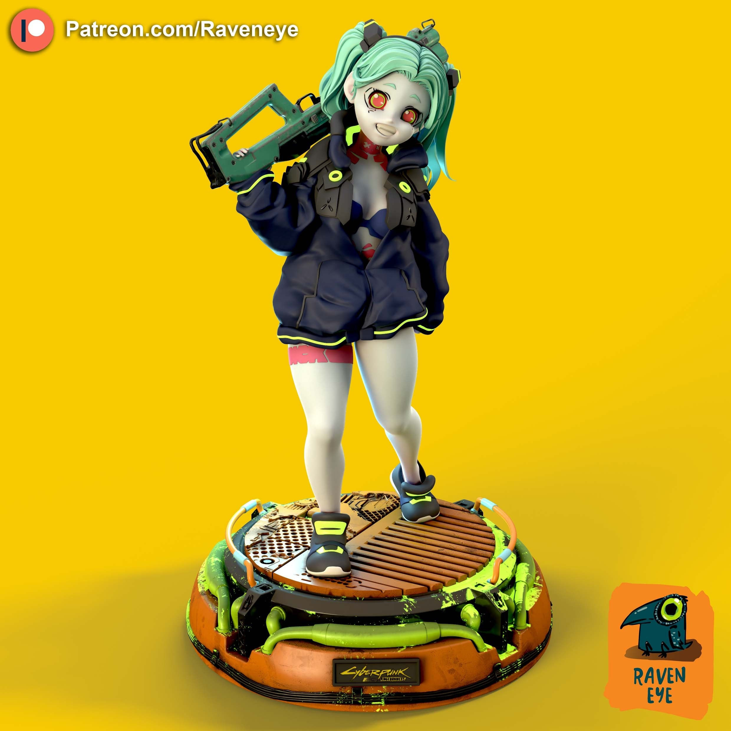 Wallpaper #rXPch44BFI5NbQkstiFg55 Rebecca Cyberpunk Edge Runner Figure Stl File for 3D Printing Etsy