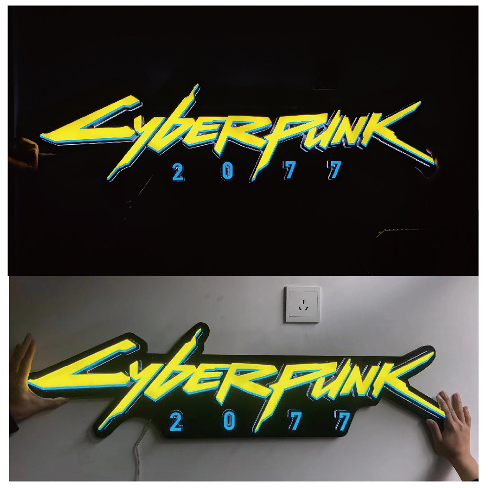 Wallpaper #YXNIho4BFI5NbQksTx-C59 Cyberpunk 2077 Text 3D Effect 3D Text Logo Font Shrifty Teksty Images