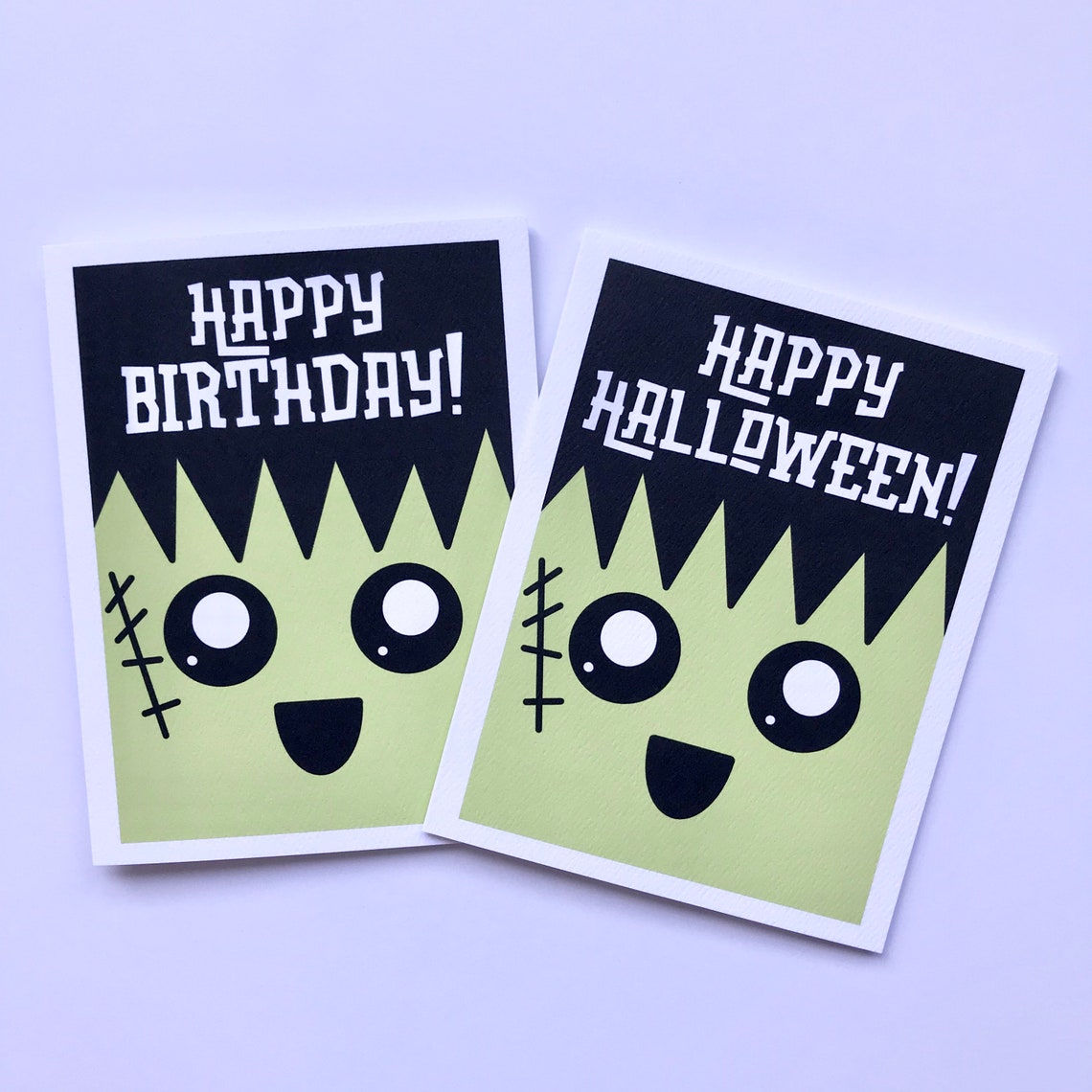 Wallpaper #ITHVNZMB5zzyi_yYzVif48 Cute Halloween Card Halloween Birthday Card Frankenstein Etsy