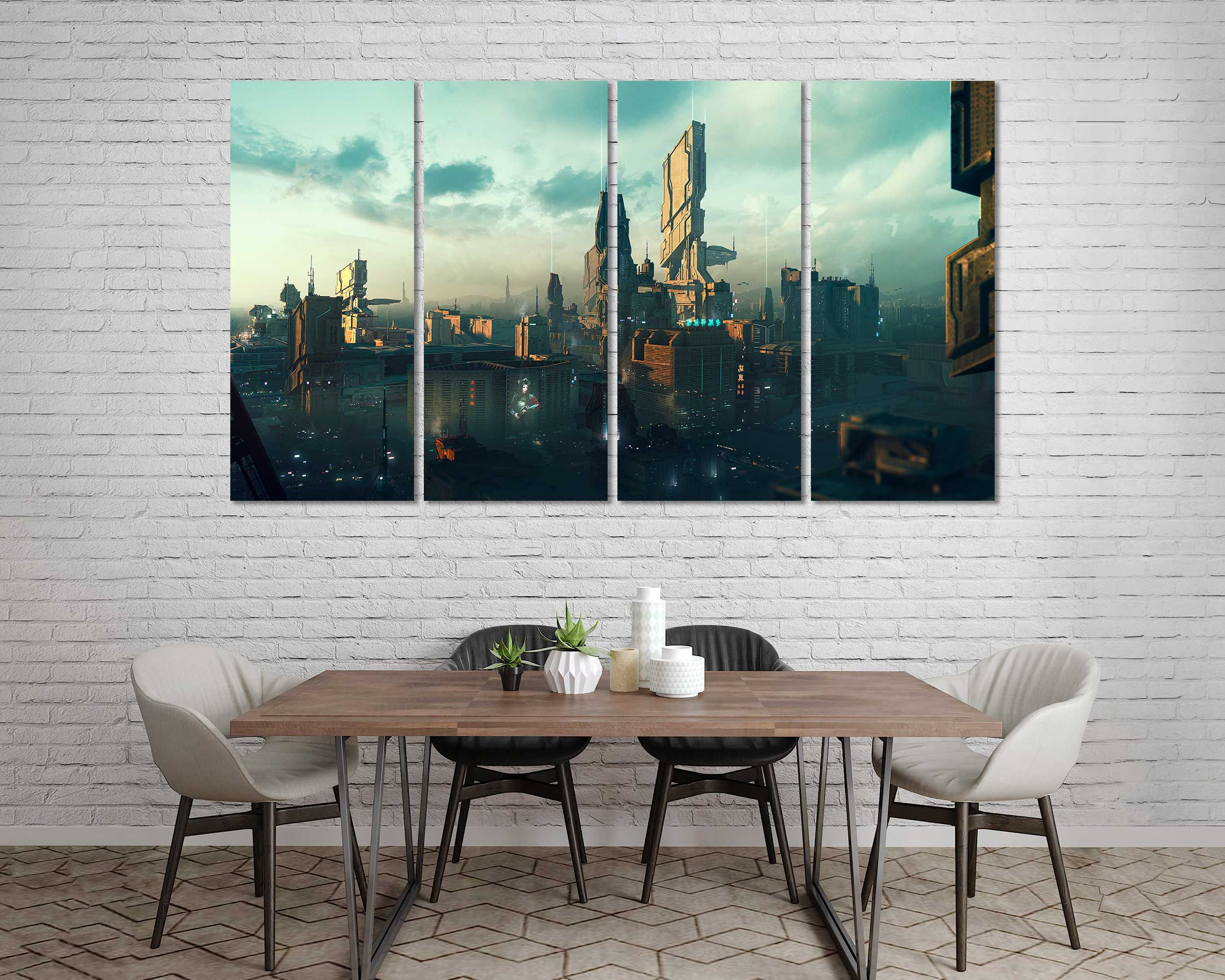 Wallpaper #mxmOHo8BtGB6xQ78Wnkr55 Future World Original Graphics Art on Canvas Urban Art for Etsy