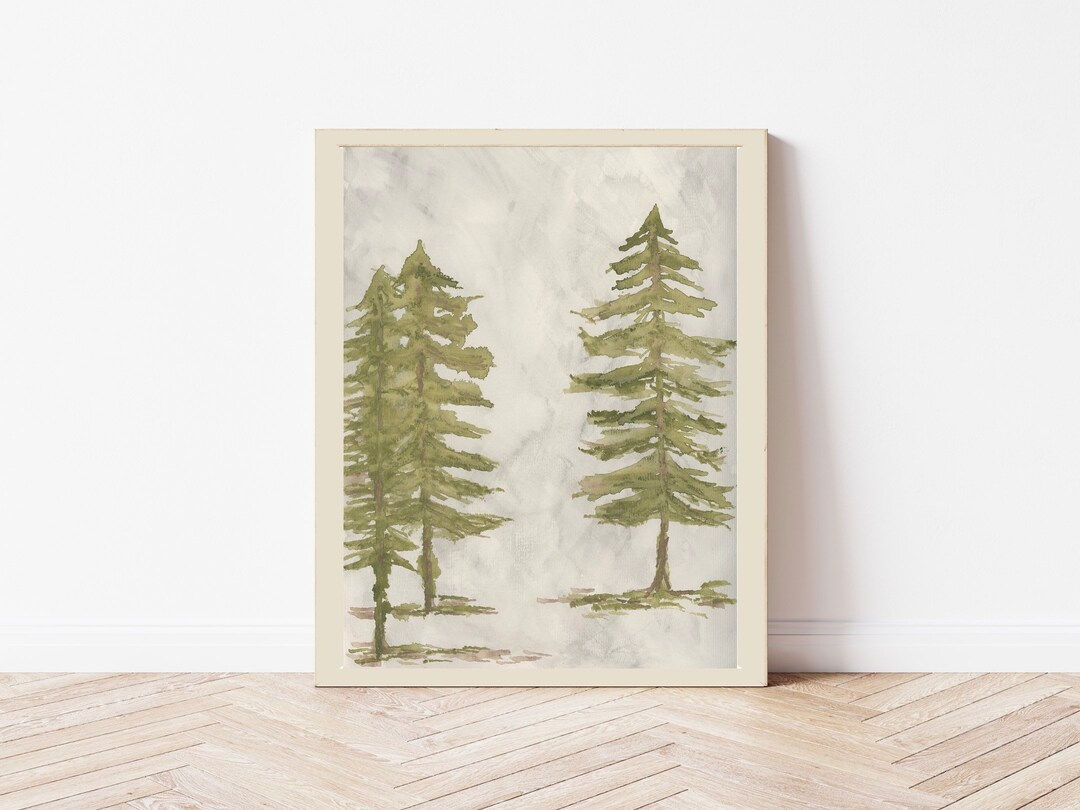 Wallpaper #BGdQC5MBSpphPi3-qtkV3 Abstract Pine Trees Green Pine Trees Watercolor Abstract Pines Pine