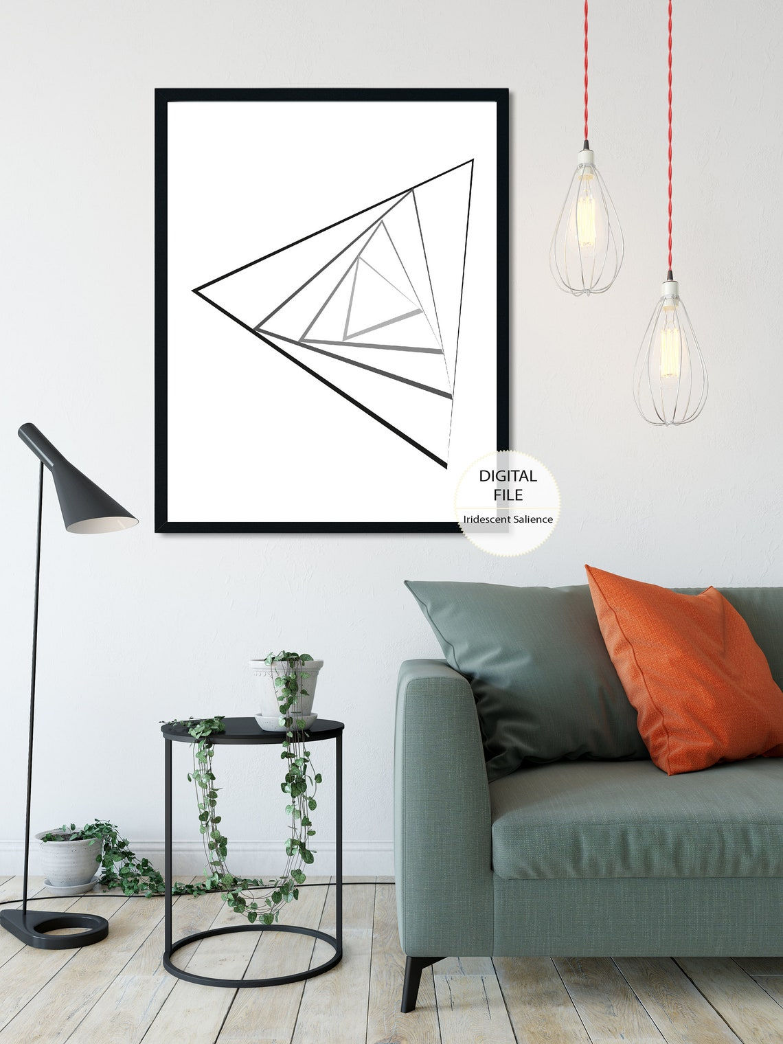 Wallpaper #a2flDJMBSpphPi3-ROG812 Triangle Wall Art Geometric Print Triangles Decor Etsy