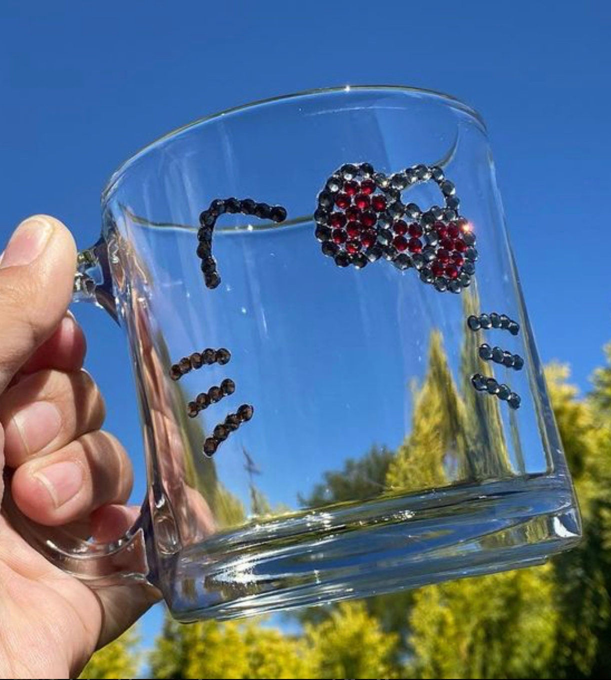 Wallpaper #olgrNJMBzN9vxX34kTtJ400 Hello Kitty Glass Mug Hello Kitty Cup Etsy
