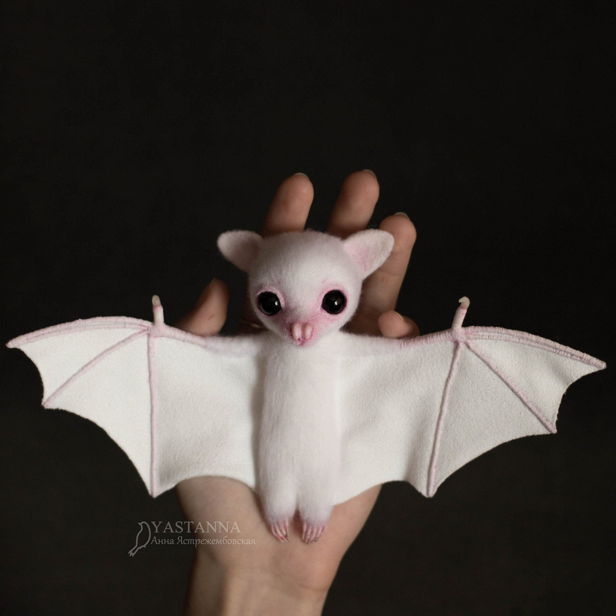Wallpaper #hmeI95IBSpphPi3-uIae379 Felted White Little Batalbino Bat Plush Bat Toy Etsy