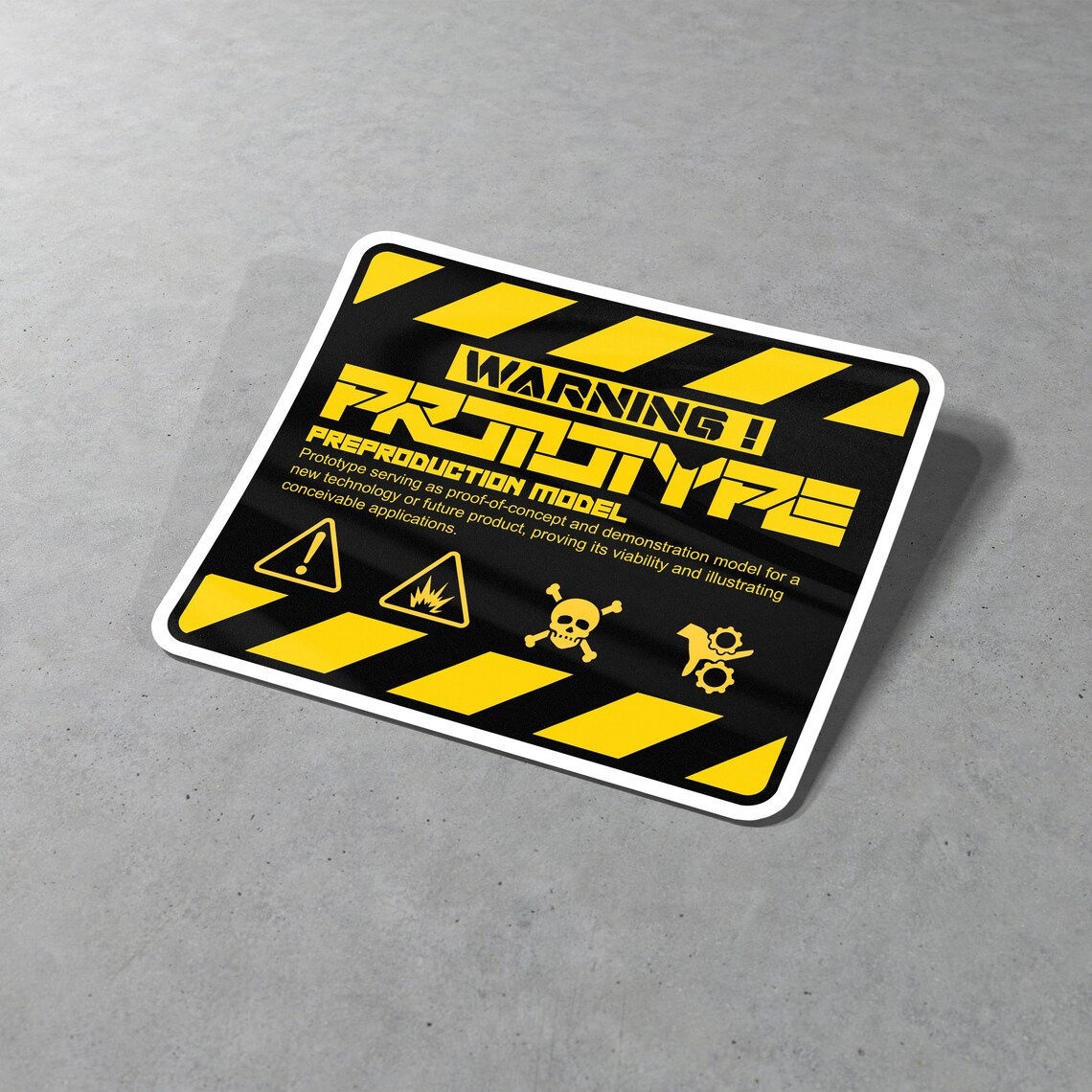 Wallpaper #tH0H8o4Bnwiau_P6-woB51 Prototype Warning Cyberpunk Decal Cool Sticker for for Etsy