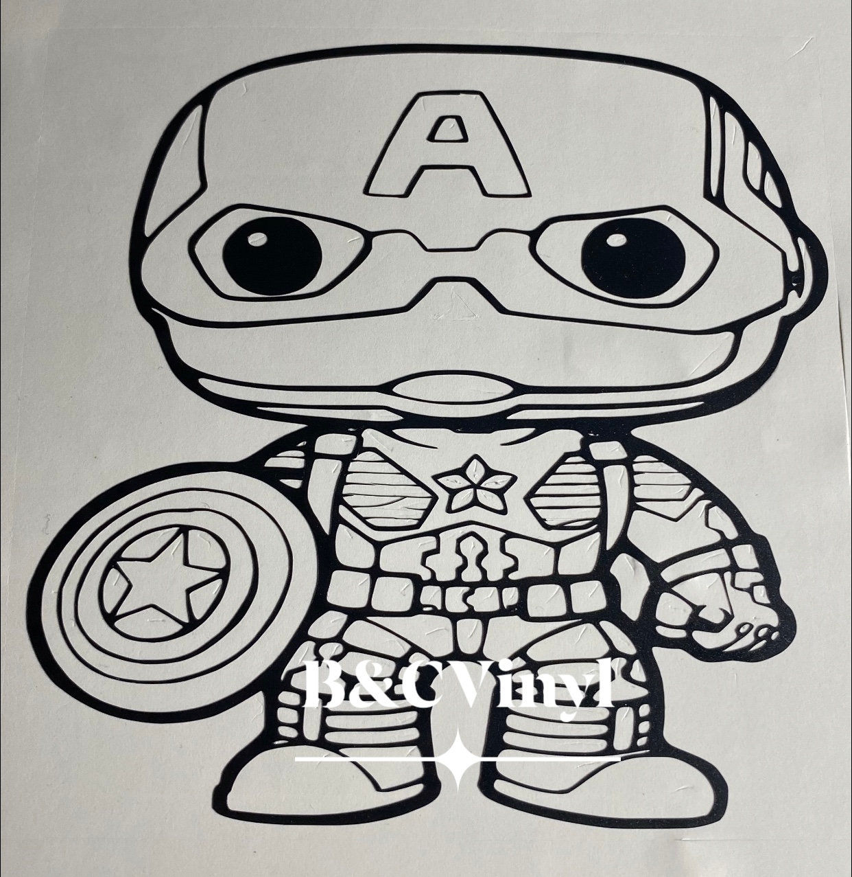 Wallpaper #vWfWEJMBSpphPi3-LPSt350 Captain America Funko Pop Vinyl Decal Etsy