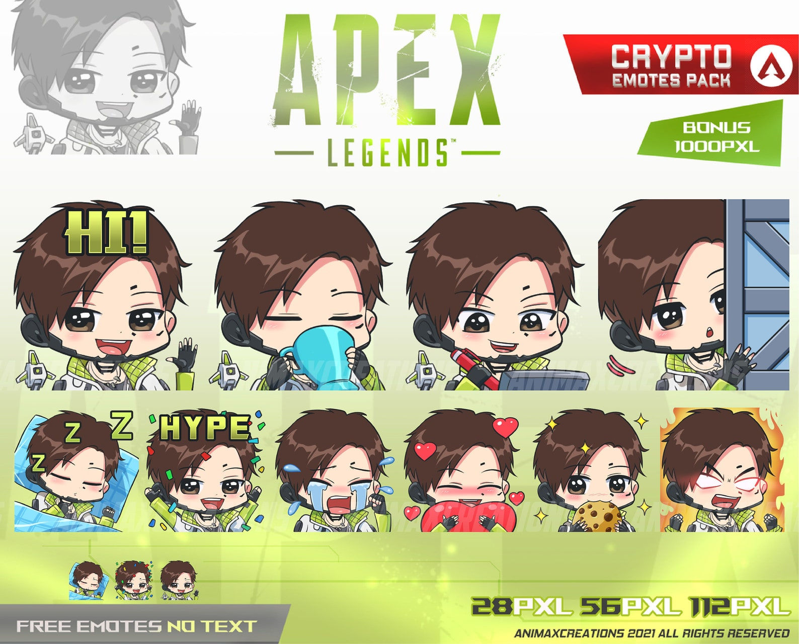 Wallpaper #KmhvIpMBSpphPi3-ejPs114 Crypto Apex Legends Emotes Crypto Apex Legends Chibi Apex Etsy