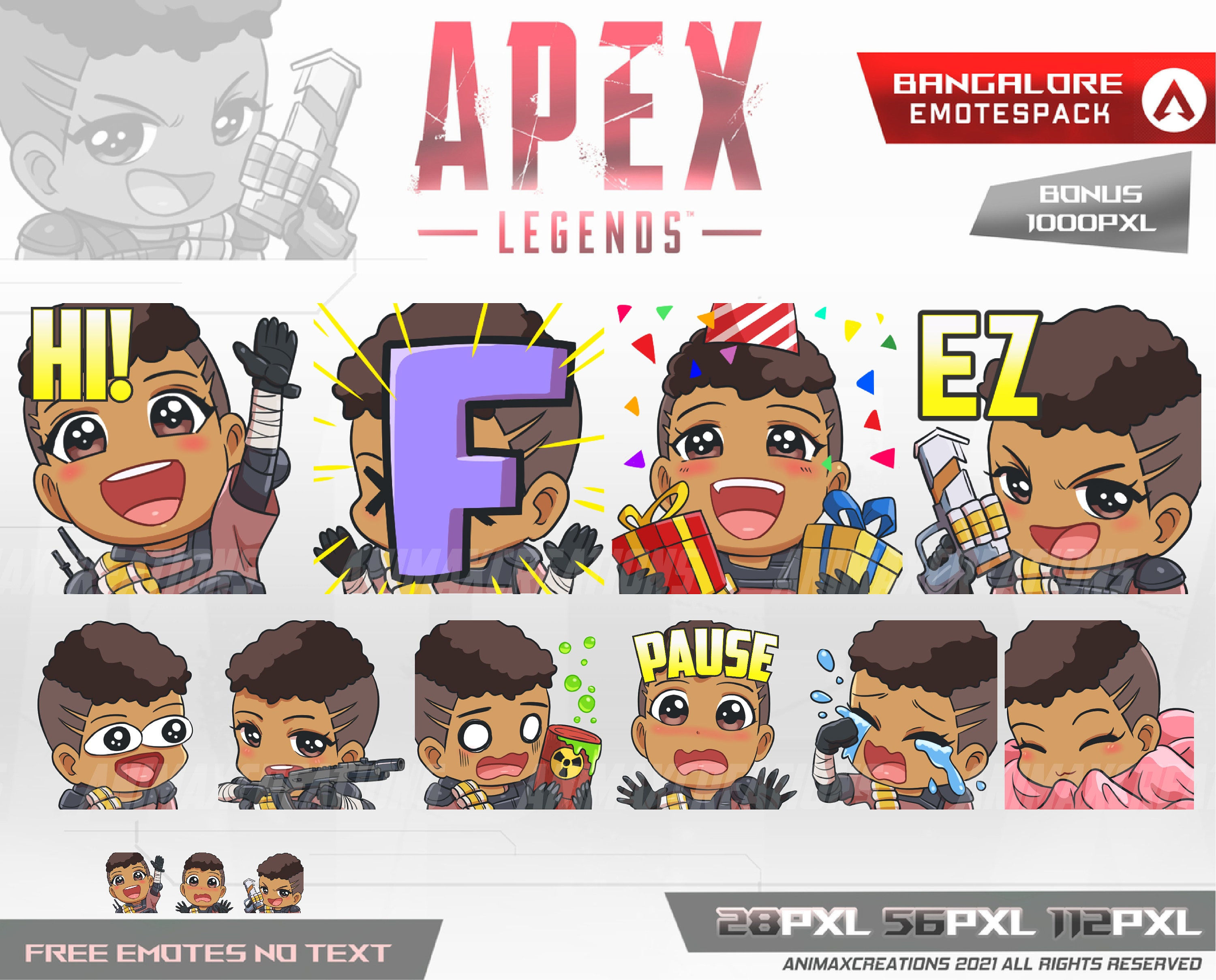 Wallpaper #WBnjKo8BtGB6xQ78MIwU7 Bangalore Apex Legends Emotes Bangalore Apex Legends Chibi Etsy Australia