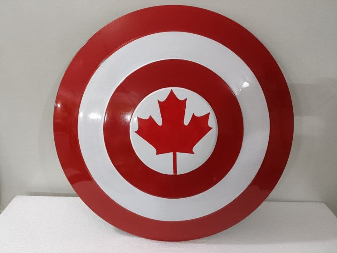 Wallpaper #yDEUNpMB5zzyi_yYZFhW3 Captain Canada Shield Metal Prop Replica Marvel Captain Canada Cosplay