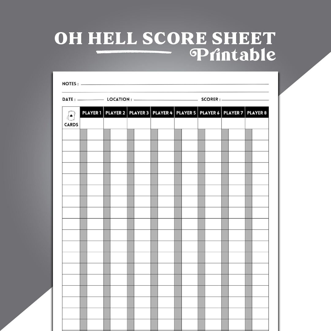 Wallpaper #v7hw2pIBJvJKYCmEjfFq230 Oh Hell Card Game Score Sheet Printable Oh Hell Score Sheet Oh Hell