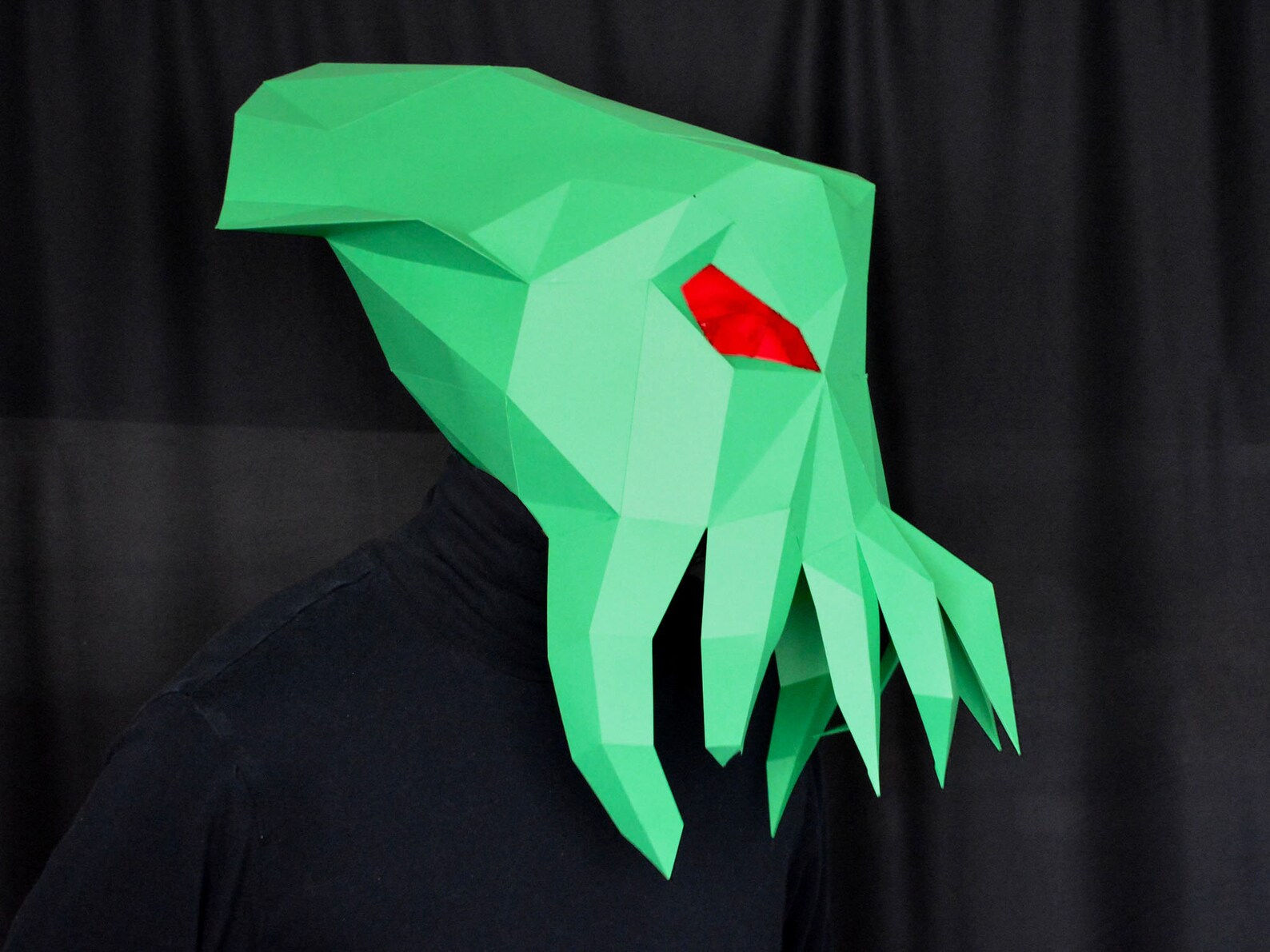 Wallpaper #uwMnZJMBpyOg8YnEDtaL49 Cthulhu Mask You Build Yousrself Papercraft Pattern Etsy