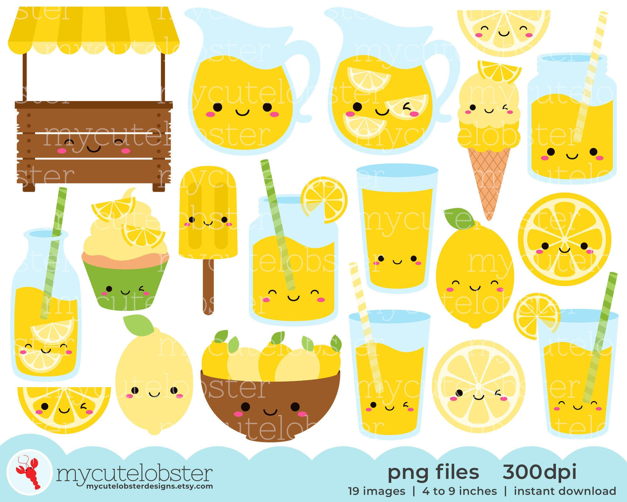 Wallpaper #3mcEEpMBSpphPi3-A_nF96 Happy Lemonade Stand Etsyde