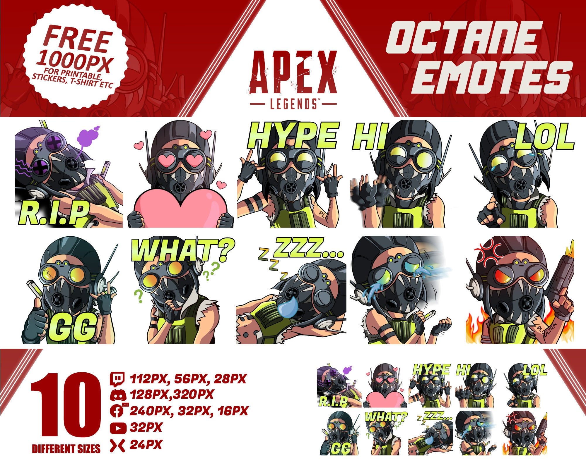Wallpaper #CB1NLZMBlOZrFDOkdNDT12 Octane Apex Legends Emote Octane Emote Octane Twitch Emote Etsy Singapore