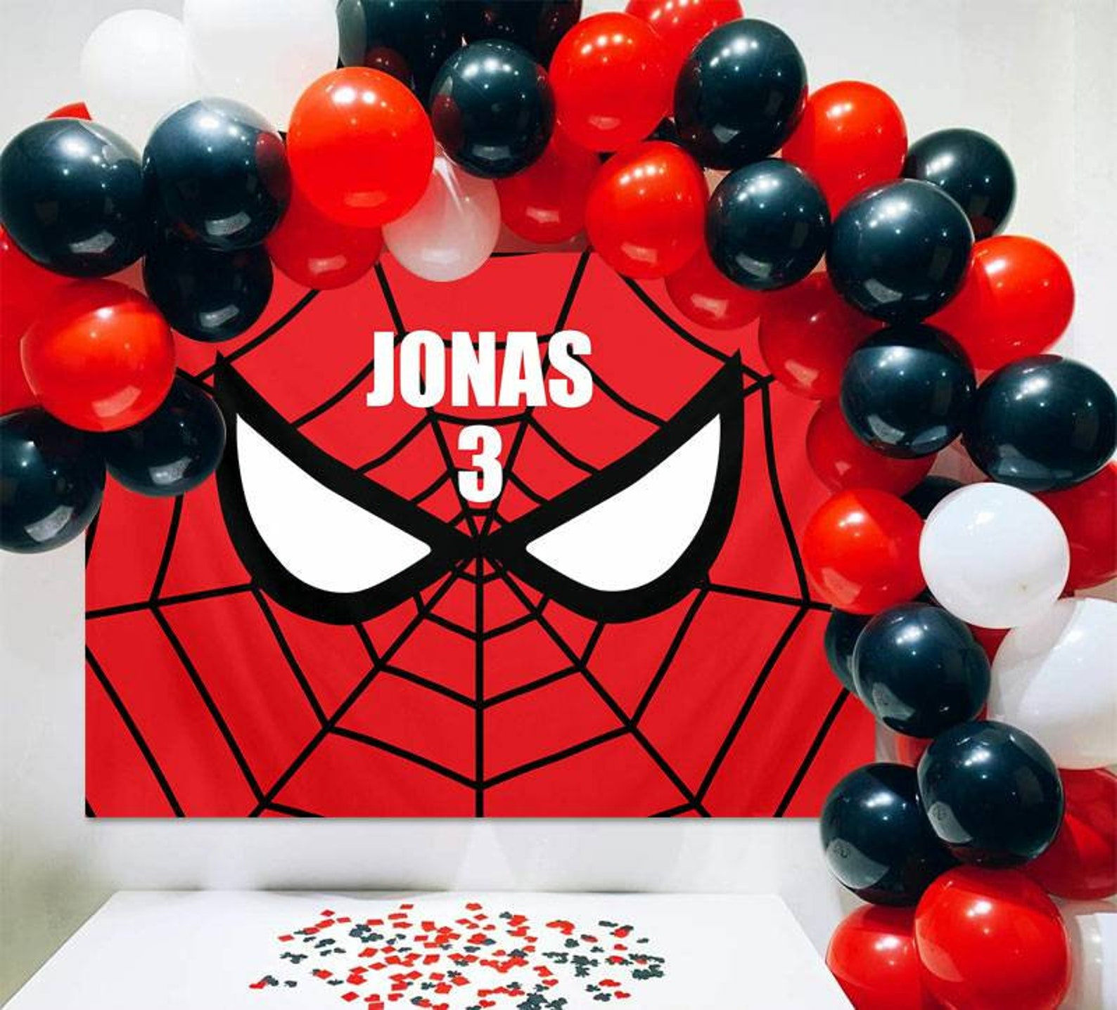 Wallpaper #BxkeOo8BtGB6xQ784qwH28 Custom Spiderman Web Theme Birthday Backdrop Banner Etsy
