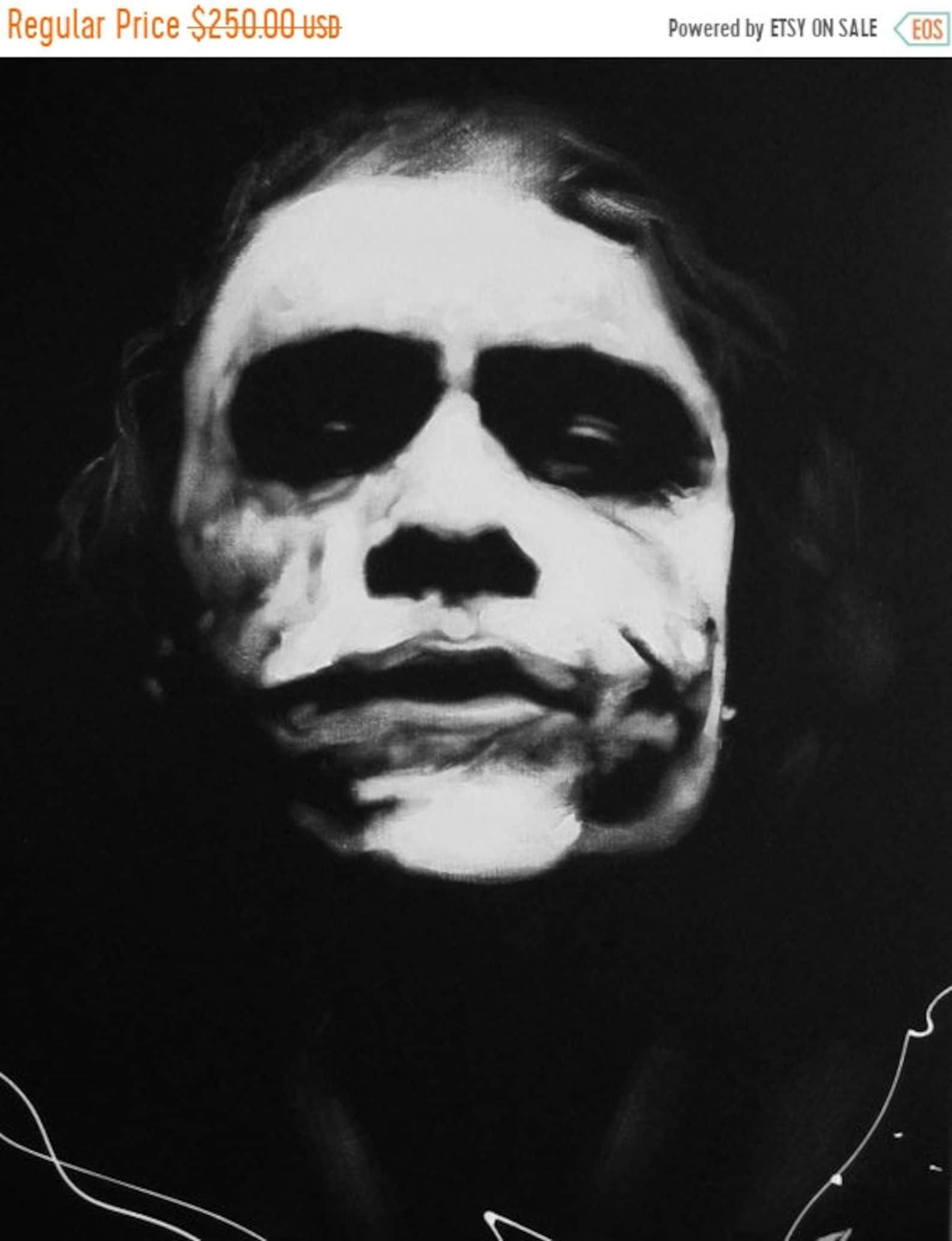 Wallpaper #UxouUZMB1yWOL4qg54He116 Sale the Joker Heath Ledger Original 20x16 Etsy