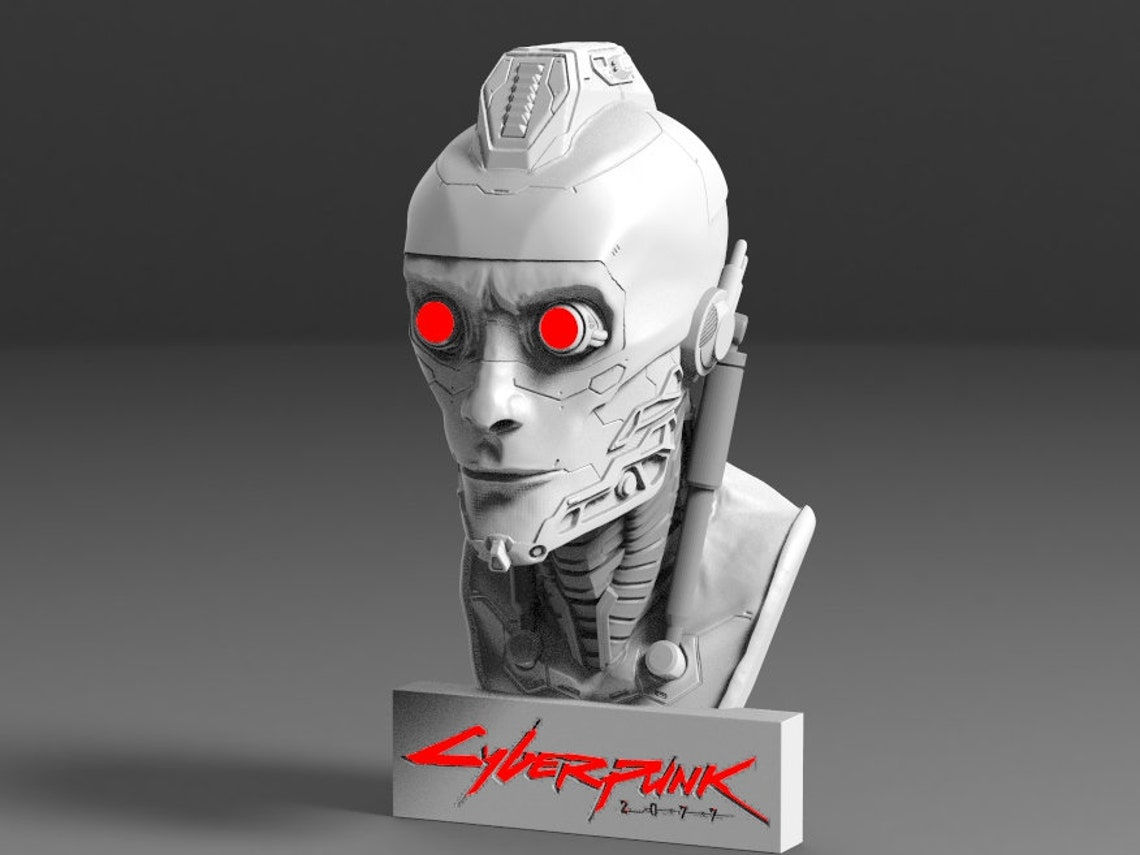 Wallpaper #mxmHAo8BtGB6xQ787kqK44 Cyberpunk 2077 Bust Lamp Stl File Etsy