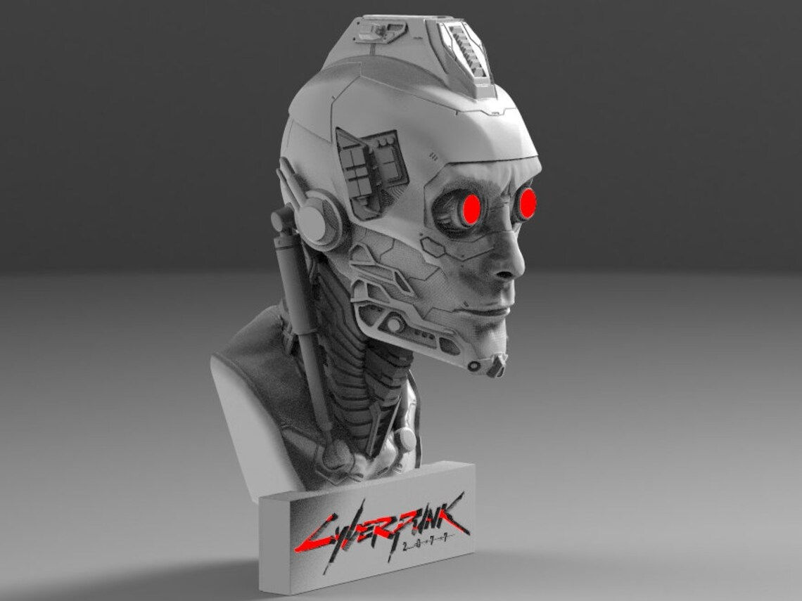 Wallpaper #mxmHAo8BtGB6xQ787kqK38 Cyberpunk 2077 Bust Lamp Stl File Etsy