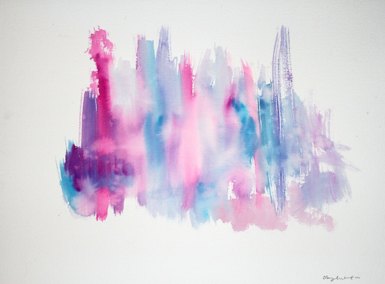 Wallpaper #W2g2IpMBSpphPi3-mTKk381 Purple Abstract Landscape Watercolor Painting Etsy