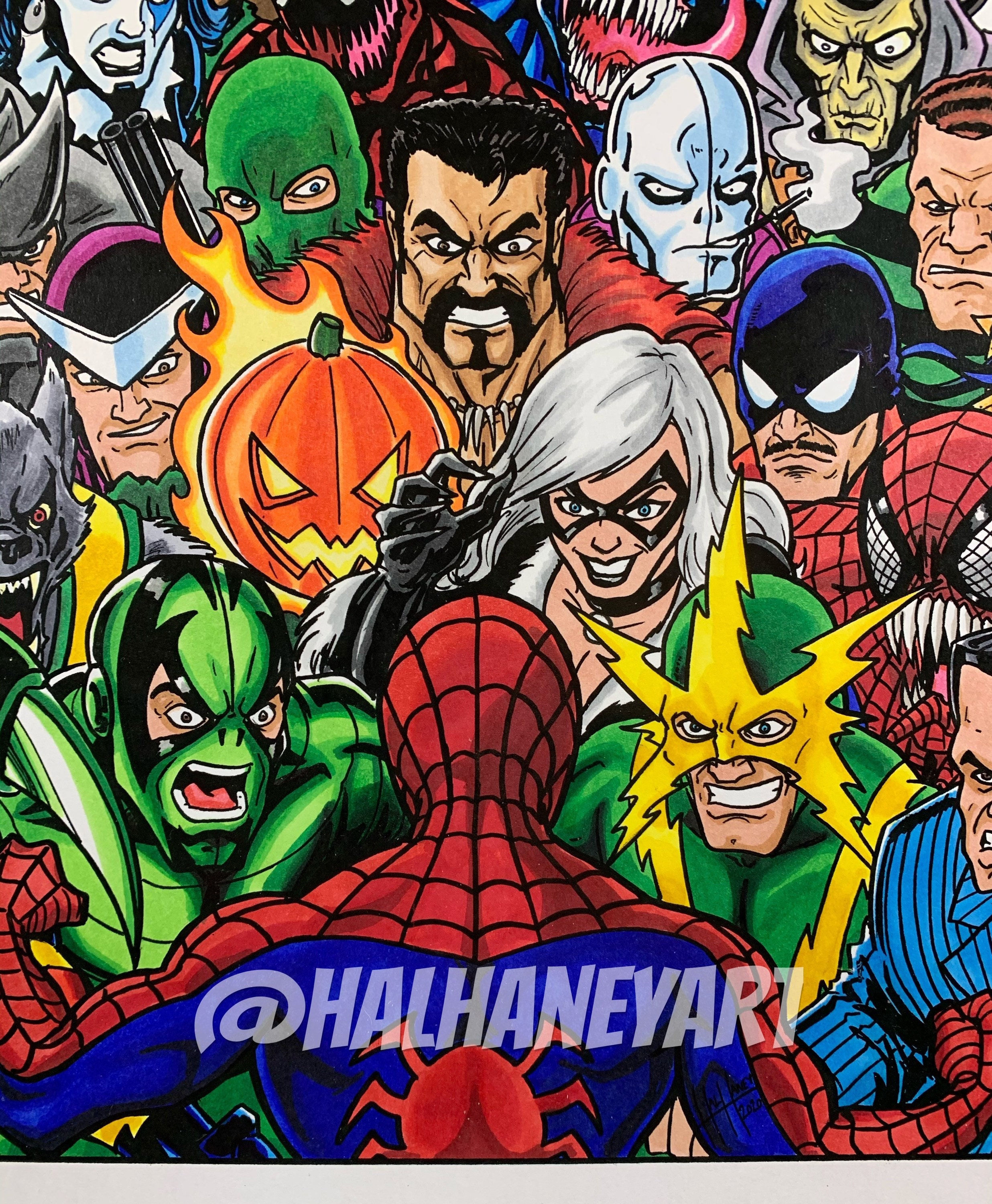 Wallpaper #Bn268I4Bnwiau_P6dQd132 Spider Man Rogues Gallery 11x17 Fine Art Print Etsy Canada
