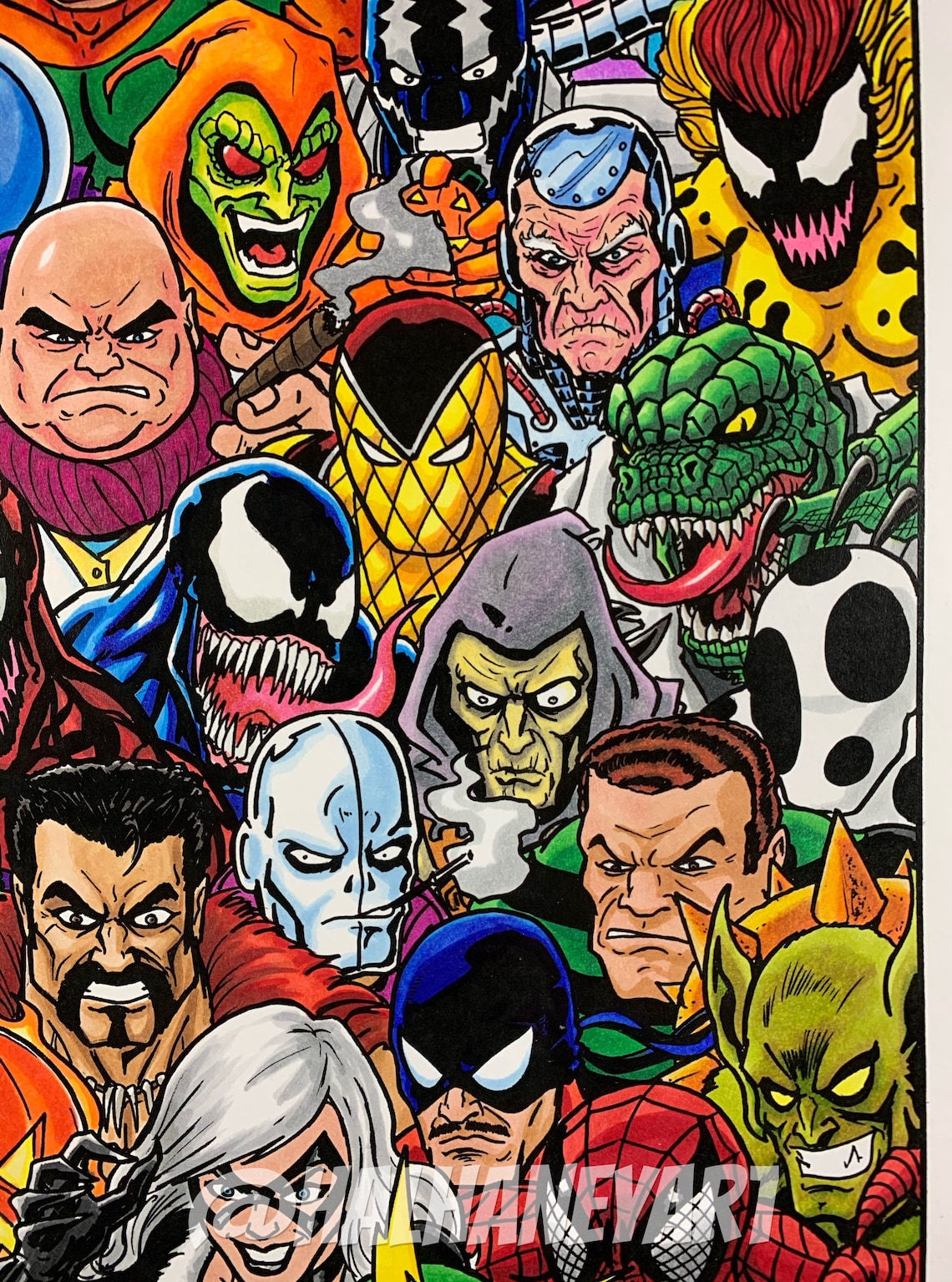 Wallpaper #Bn268I4Bnwiau_P6dQd150 Spider Man Rogues Gallery 11x17 Fine Art Print Etsy Canada