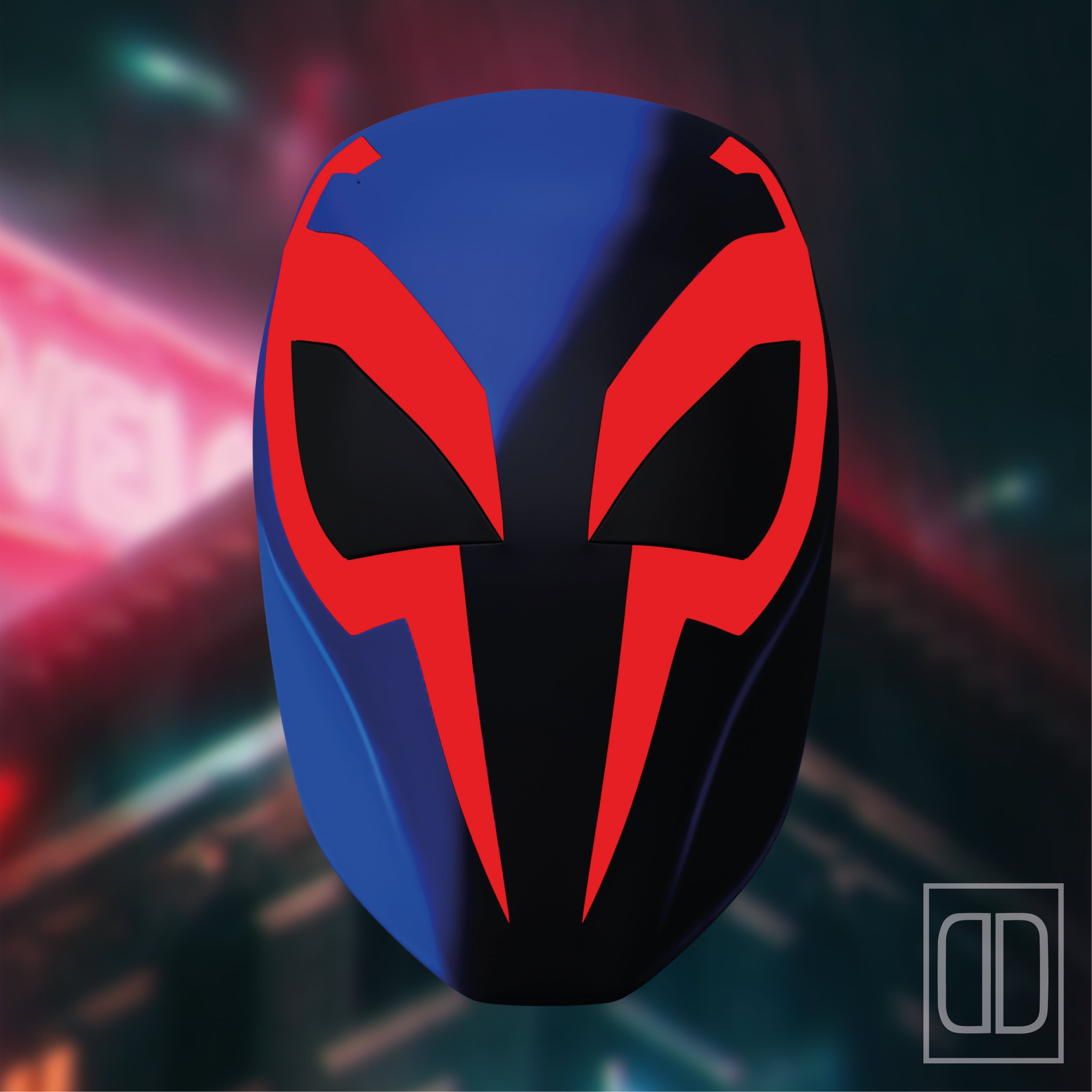 Wallpaper #6WhhGpMBSpphPi3-HhvO0 Spider Man 2099 Mask Across the Spiderverse 3D Printable File Etsy