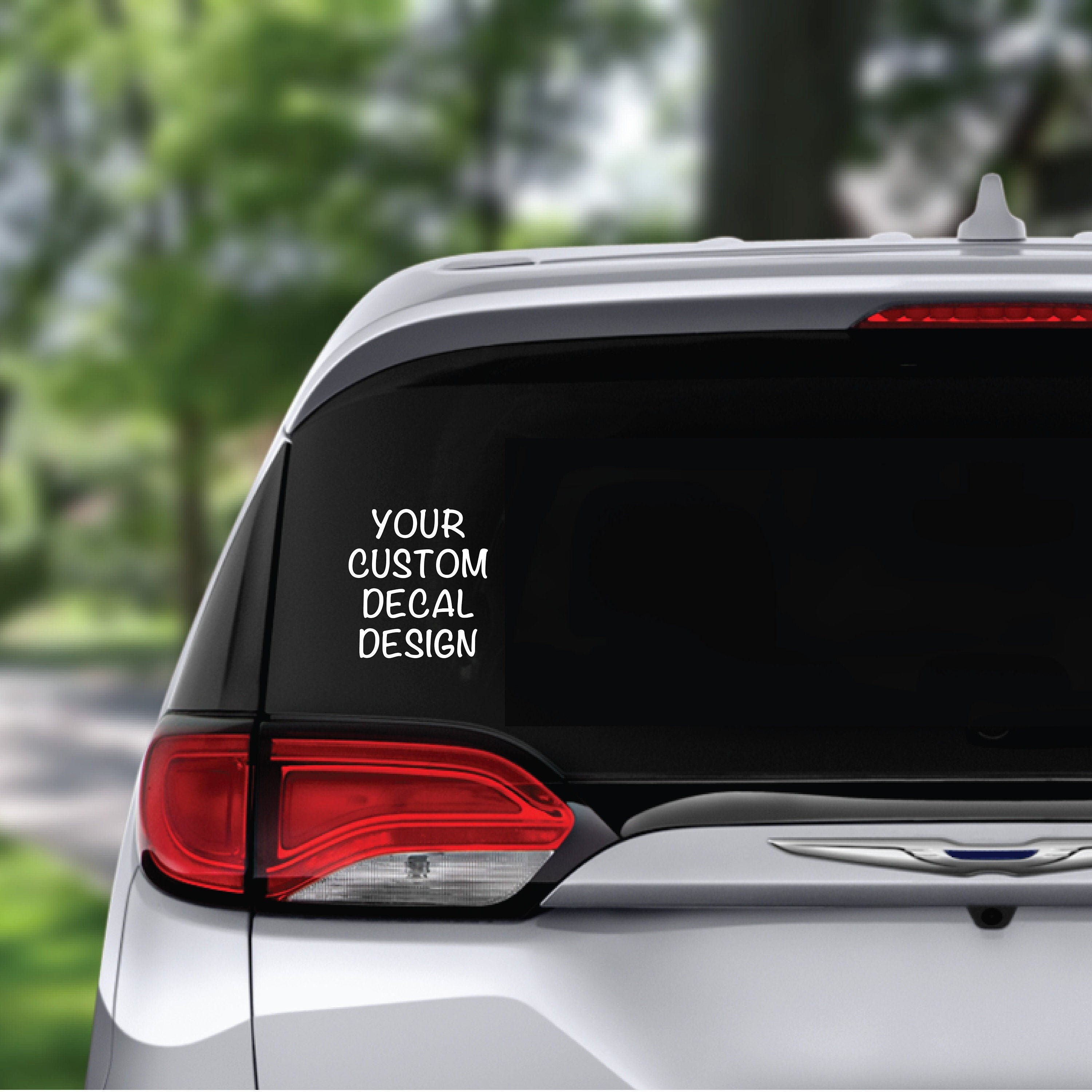 Wallpaper #dc4bd Custom Decal with Your Text Rear Window Decal Car Sticker Etsy