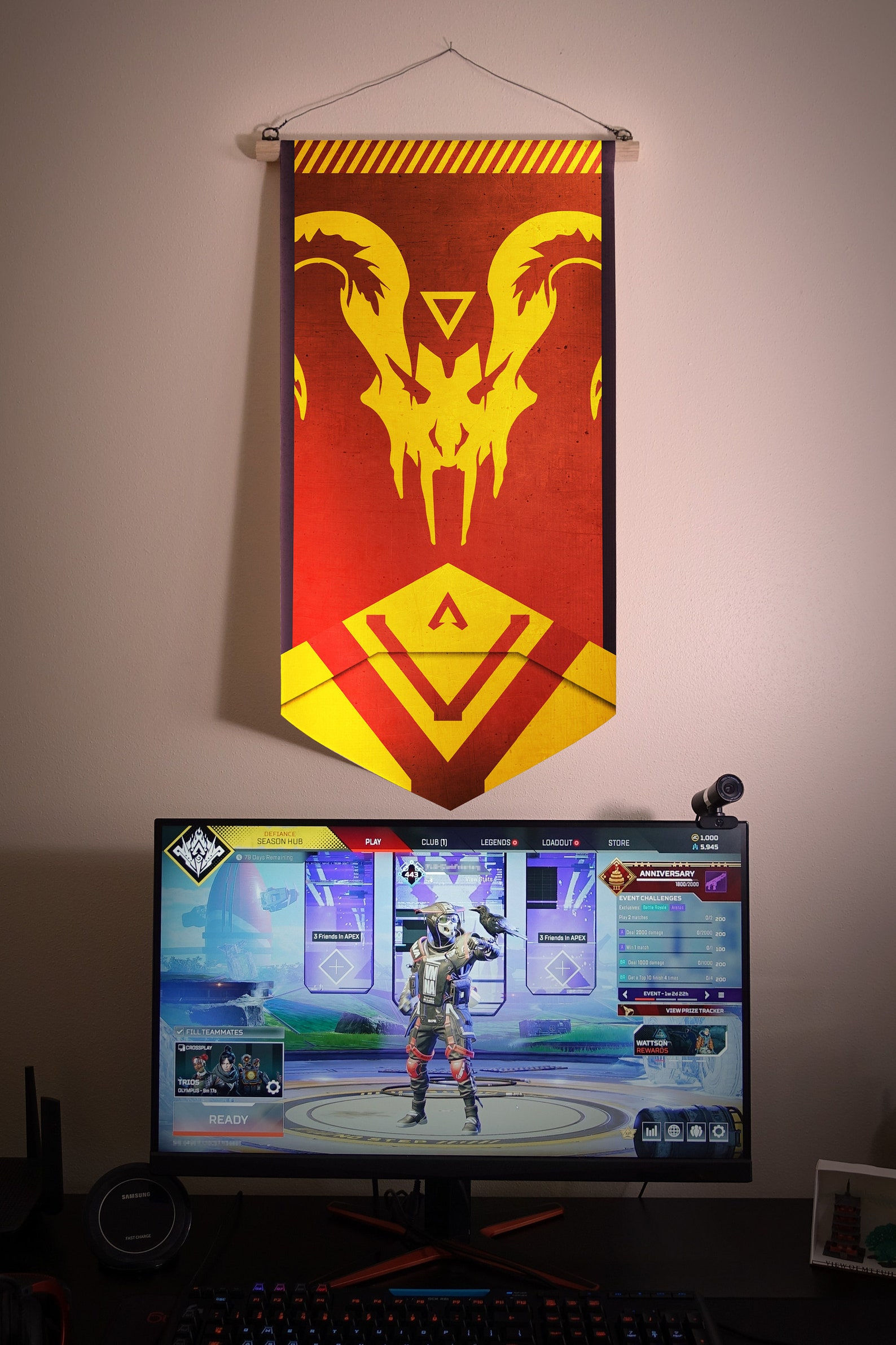 Wallpaper #4mfW6pIBSpphPi3-7EhH87 Valkyrie Birthright Banner Wall Hanging Banner Apex Etsy