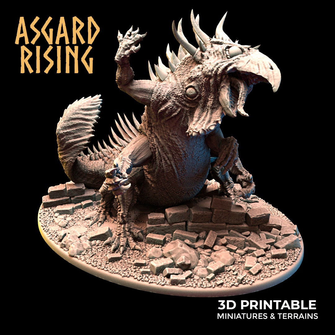Wallpaper #d2fwApMBSpphPi3-PbHg276 3D Printed Asgard Rising King of Serpents Attacking Basilisk Etsy