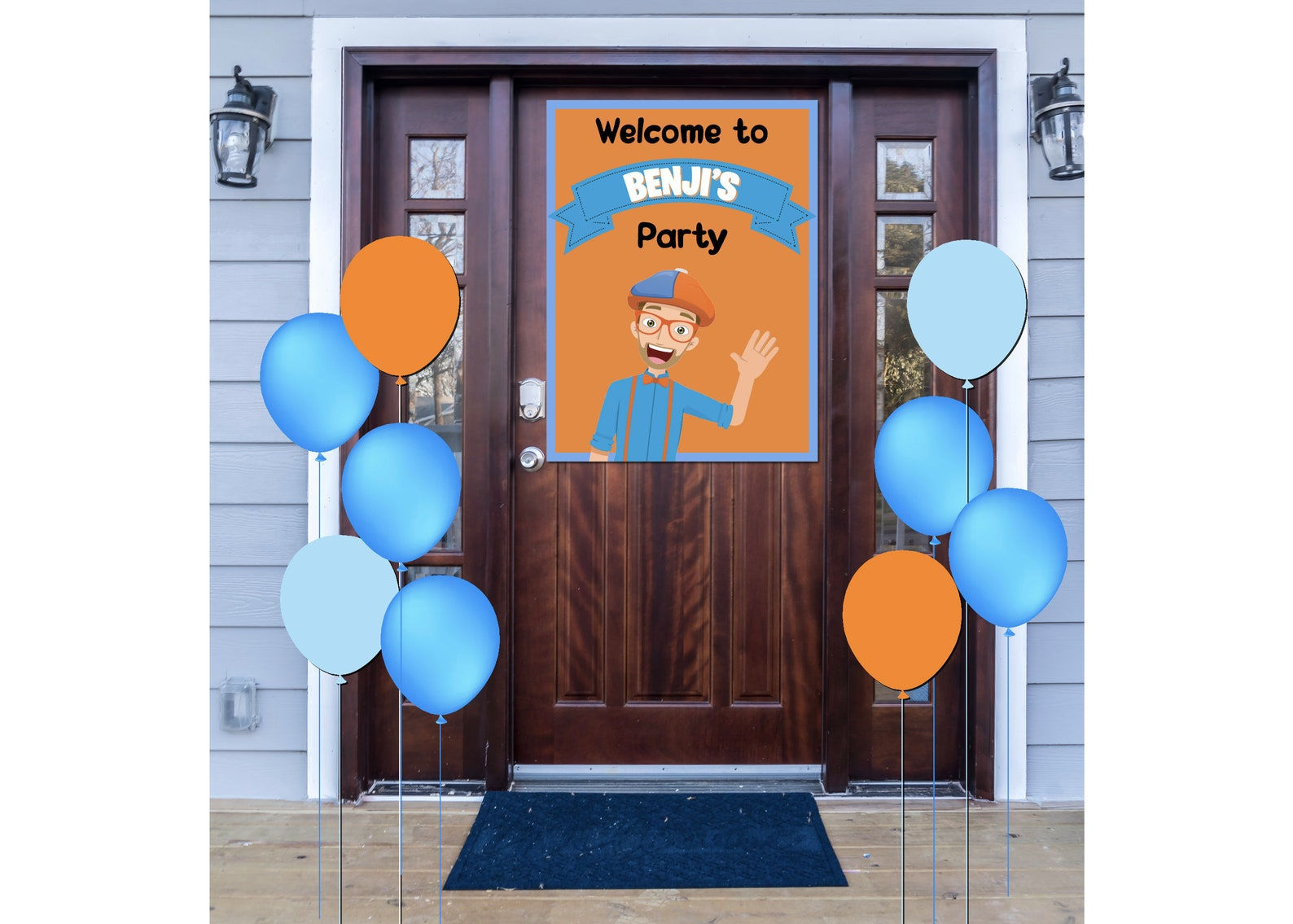 Wallpaper #PDHeNZMB5zzyi_yYylio118 Blippi Welcome Door Banner Birthday Banner 30x40 Inch Etsy