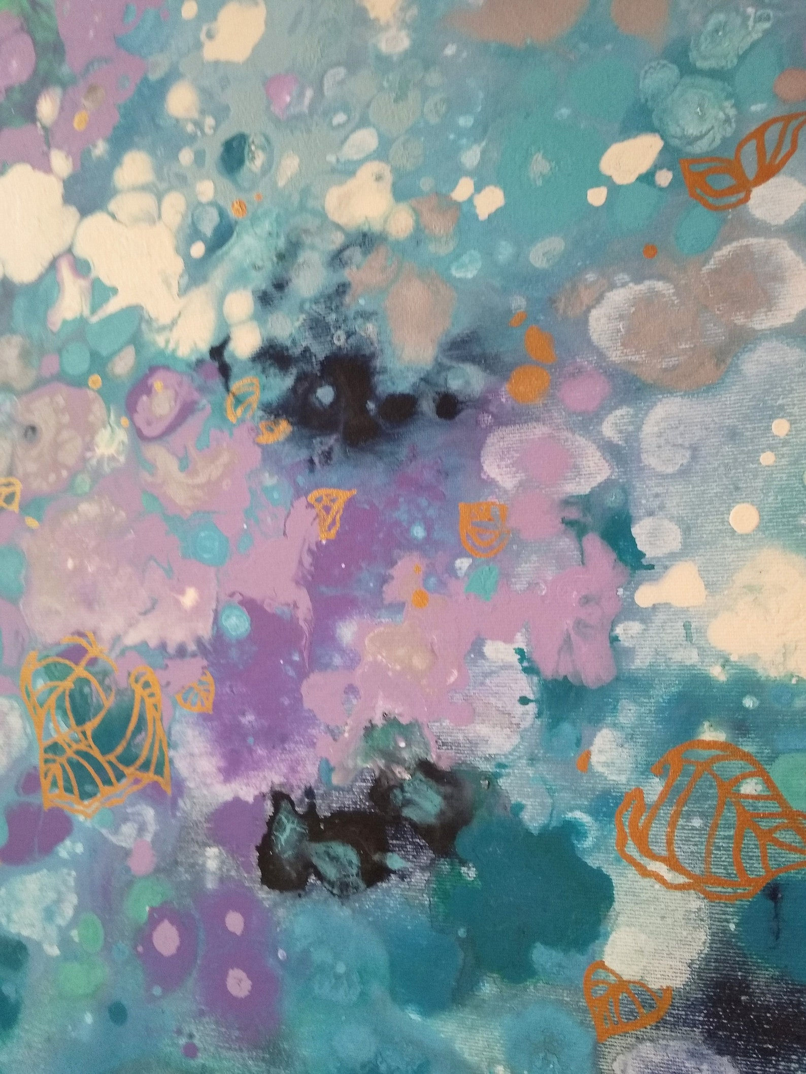 Wallpaper #FGfC_5IBSpphPi3-96QM195 Sky Blue Abstraction Original Painting 315394 Inches Etsy