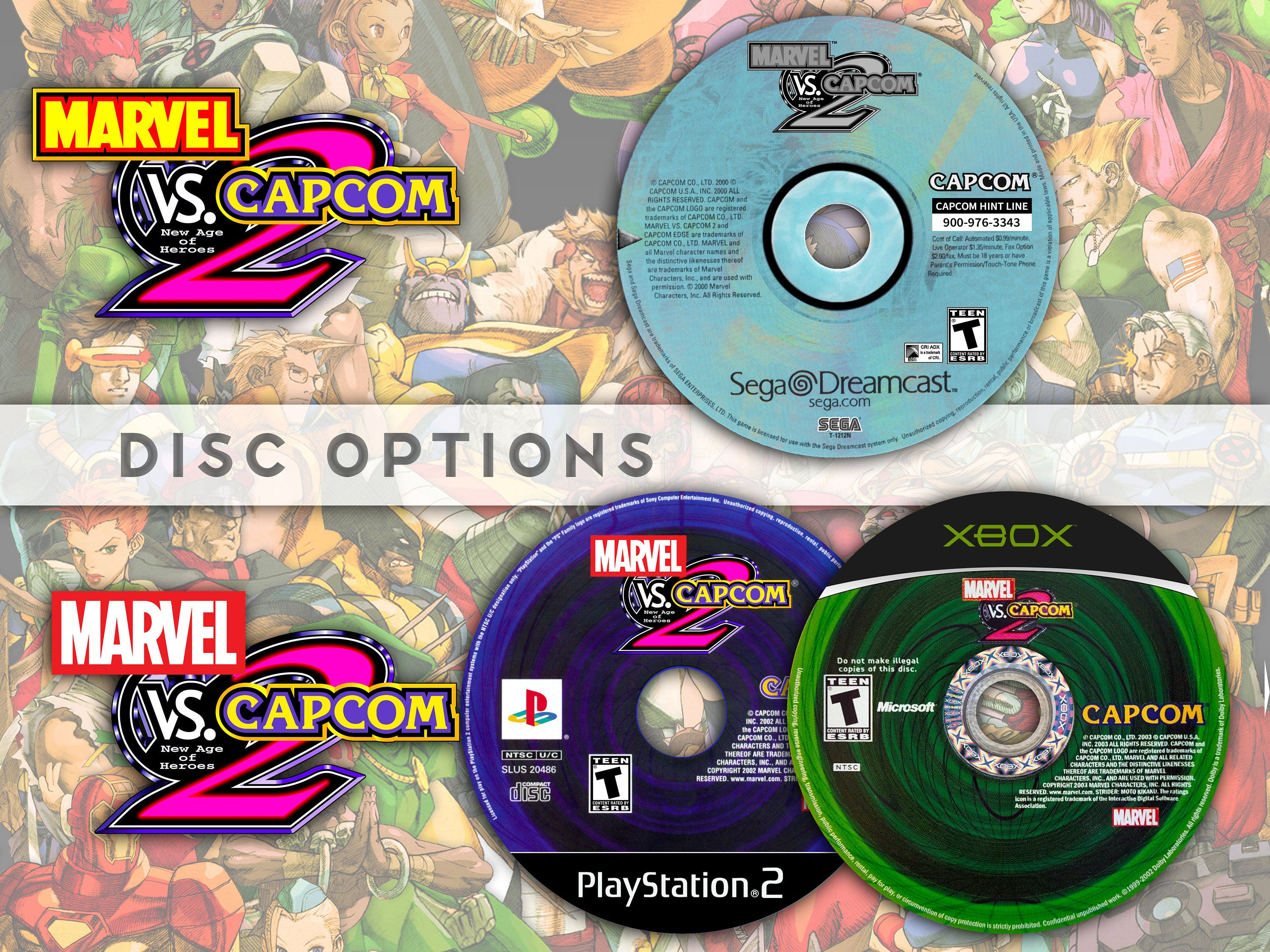 Wallpaper #n5wW4pIBZHQxiYarDb7d79 Marvel vs Capcom 2 New Age of Heroes Replica Cd Poster Etsy