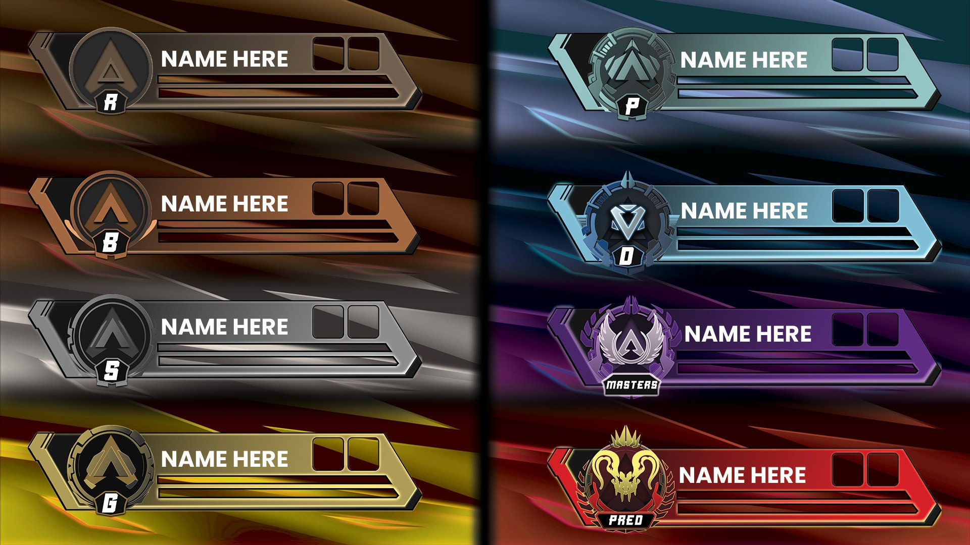 Wallpaper #cGhIIJMBSpphPi3-pC0Z172 Apex Legends Ranked Health Bar Overlay Bundle Etsy