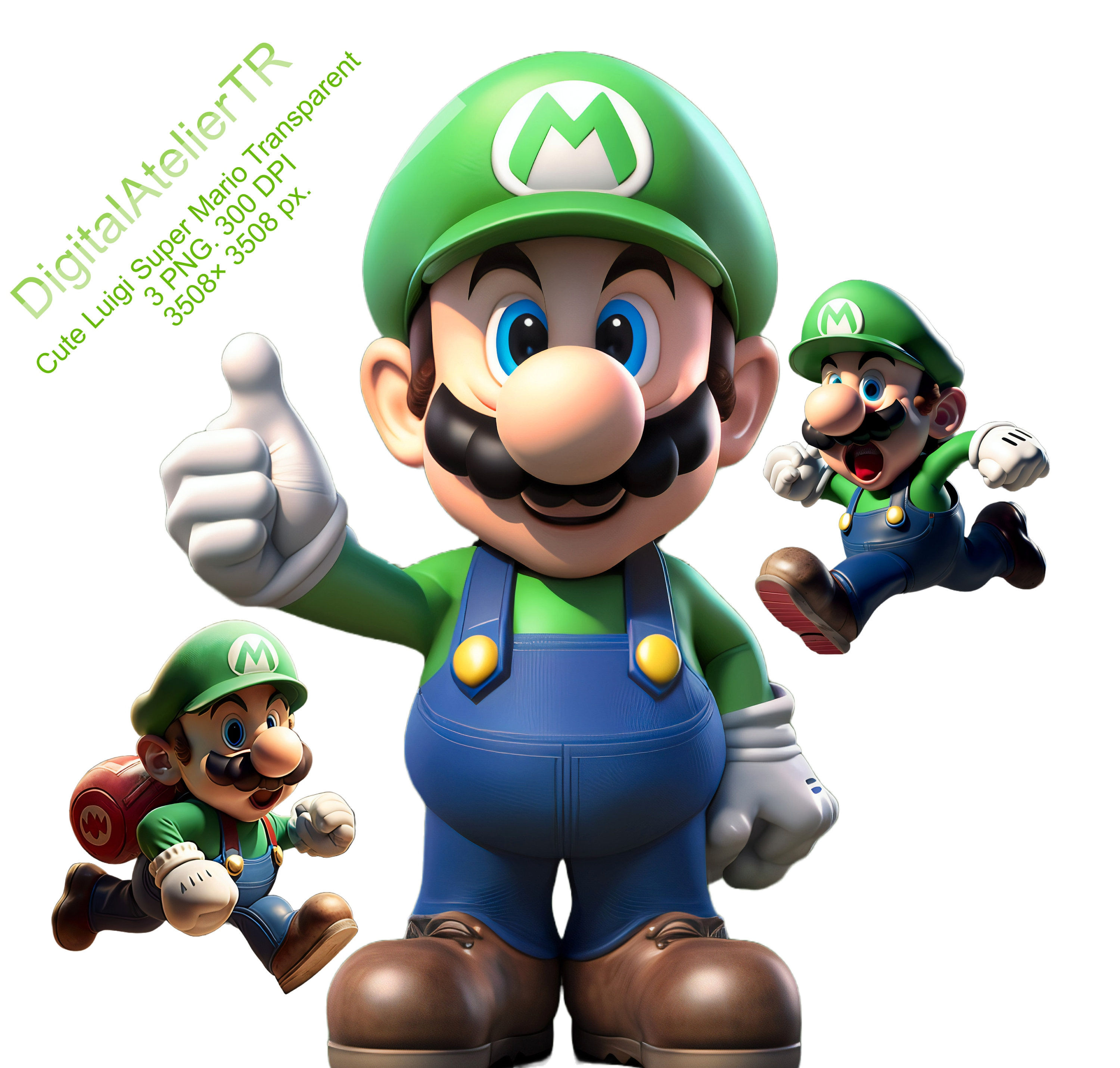 Wallpaper #Kx3VLZMBlOZrFDOkdNK0232 Cute Luigi Super Mario 3 Png Birthday Png Printable Mario Etsy Australia
