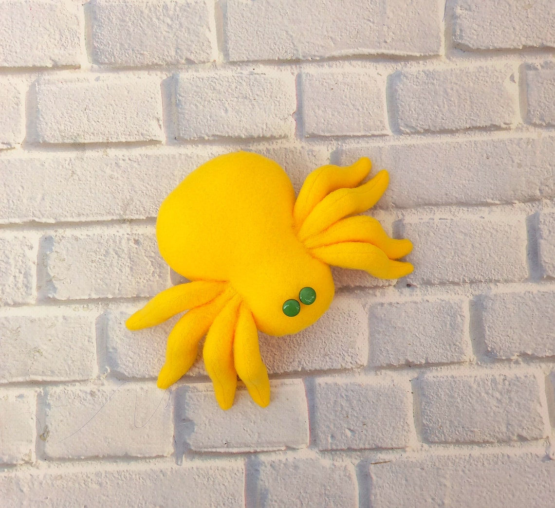 Wallpaper #1fQOOpMBKFX8bn3r-3cr330 Yellow Stuffed Spider Toy Fleece Kids Plush Toy Tarantula Etsy