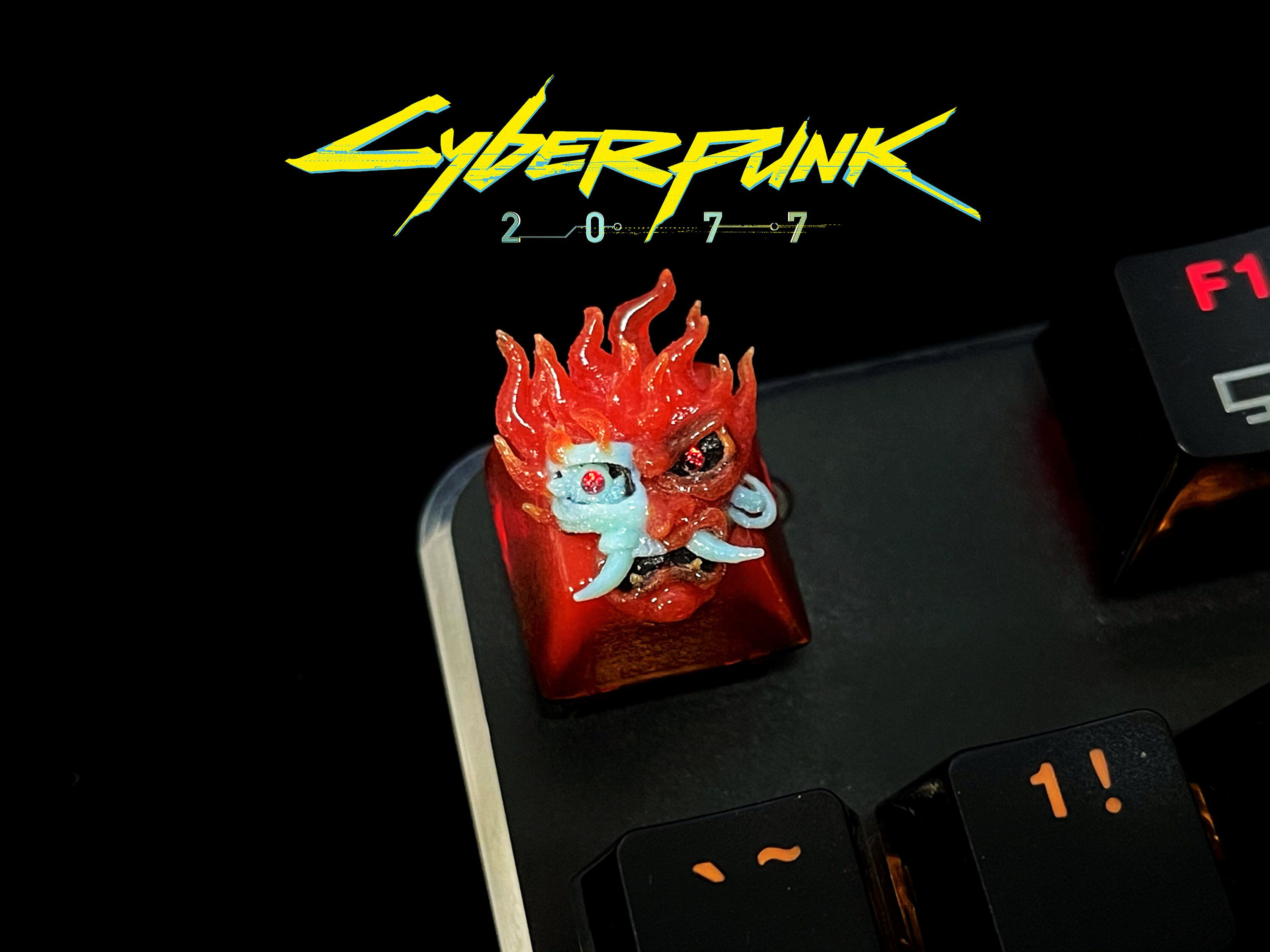 Wallpaper #I6WROJMBVBiSkHCaw44090 Cyberpunk 2077 Samurai Keycap Light Diffusing 3D Printed Etsy