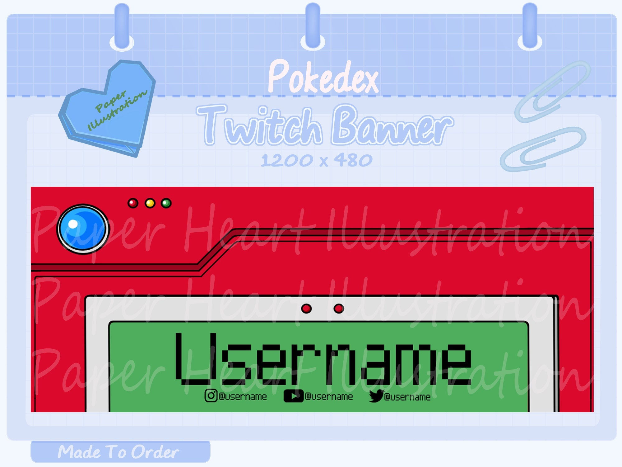 Wallpaper #5RpEUpMB1yWOL4qgA4I1364 Personalized Pokedex Banner for Twitch Etsy