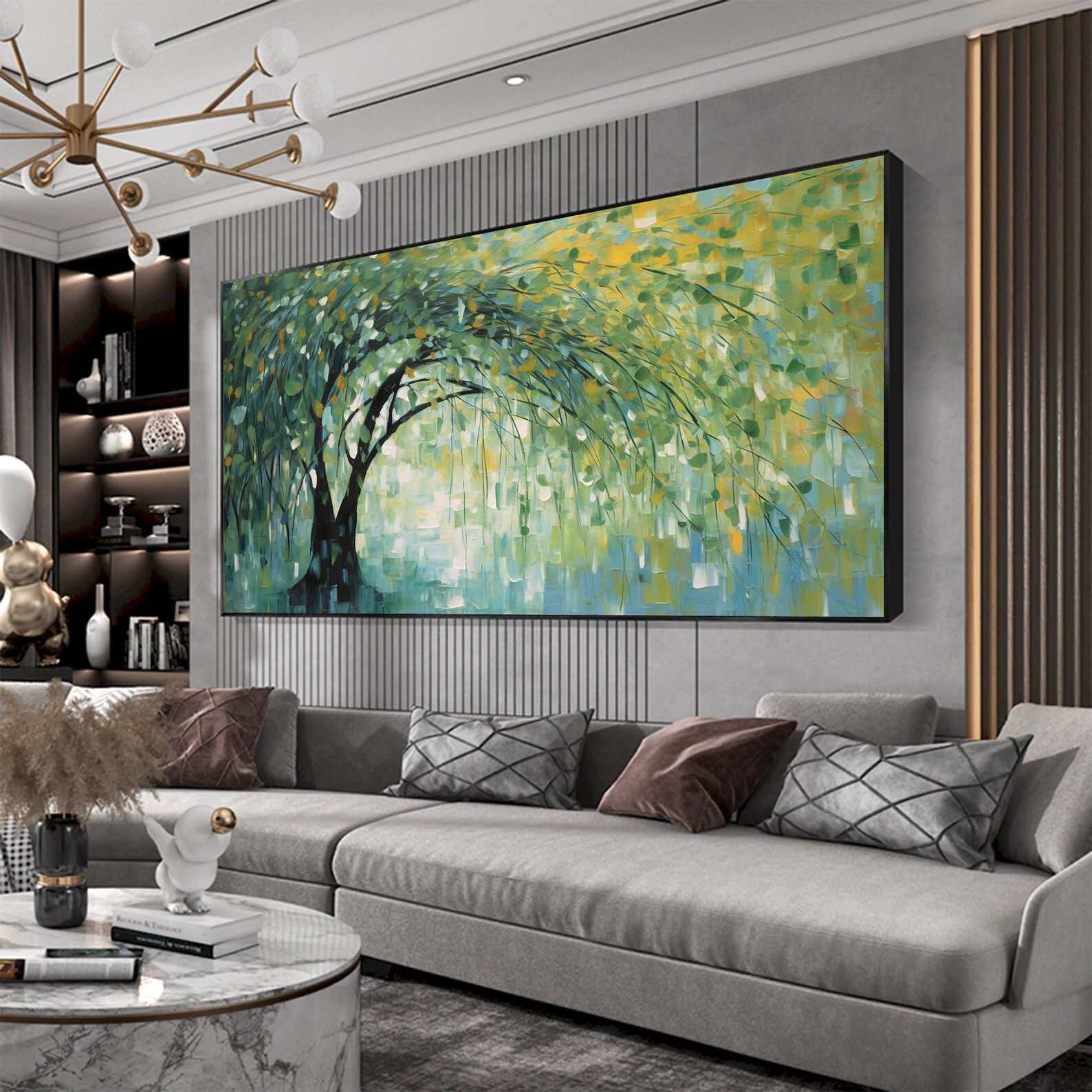 Wallpaper #02714 Three New Very Large Tree Paintings Rich Gane Art